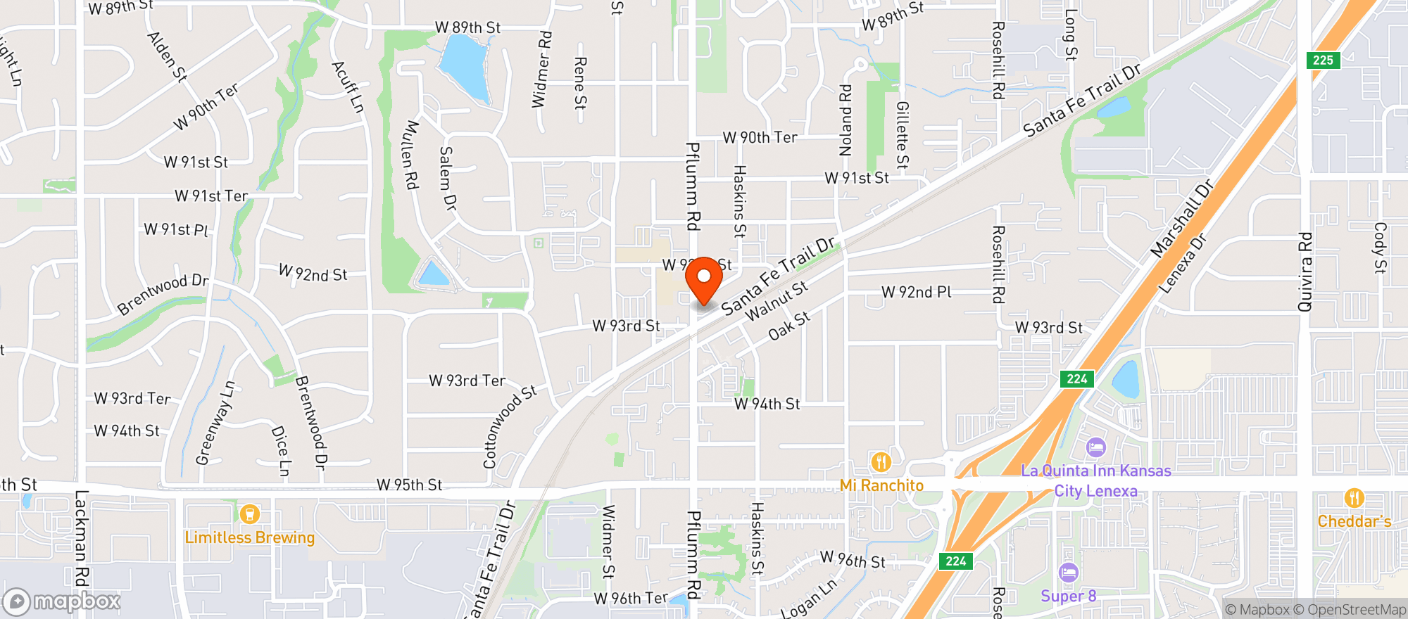 Map showing BULK IT LENEXA