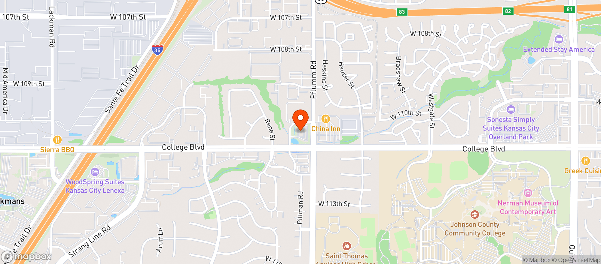 Map showing Quiktrip #235