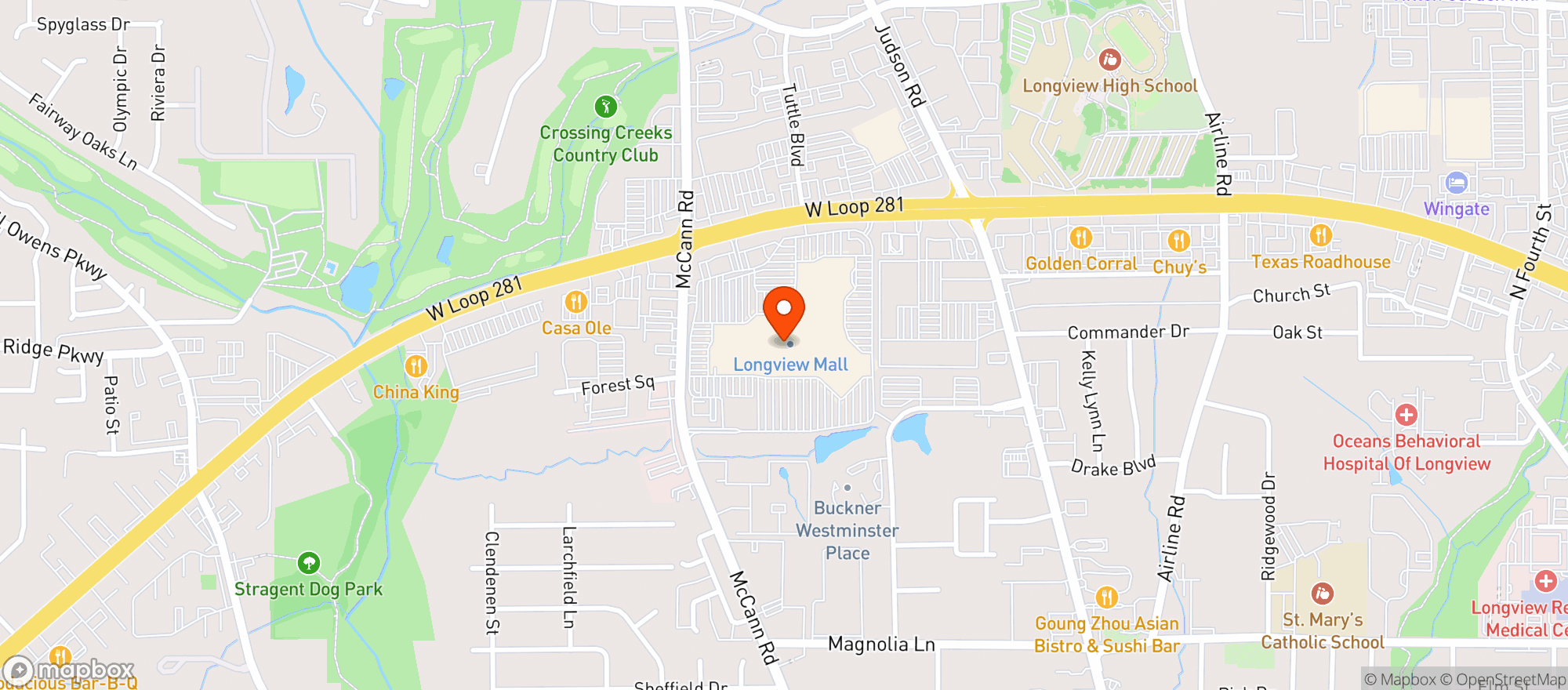 Map showing Gnc