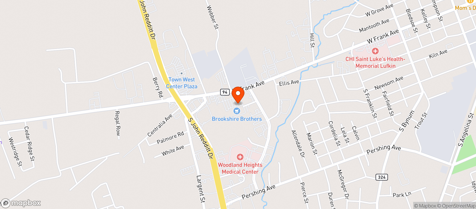 Map showing Fresh Harvest - Lufkin (25)