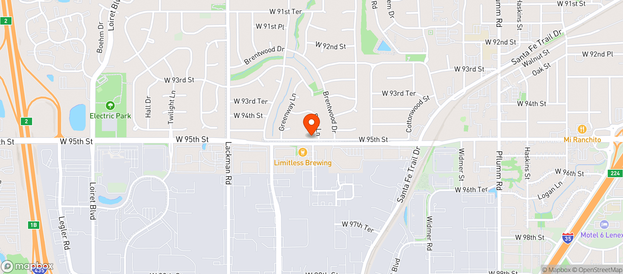 Map showing LIMITLESS BREWING