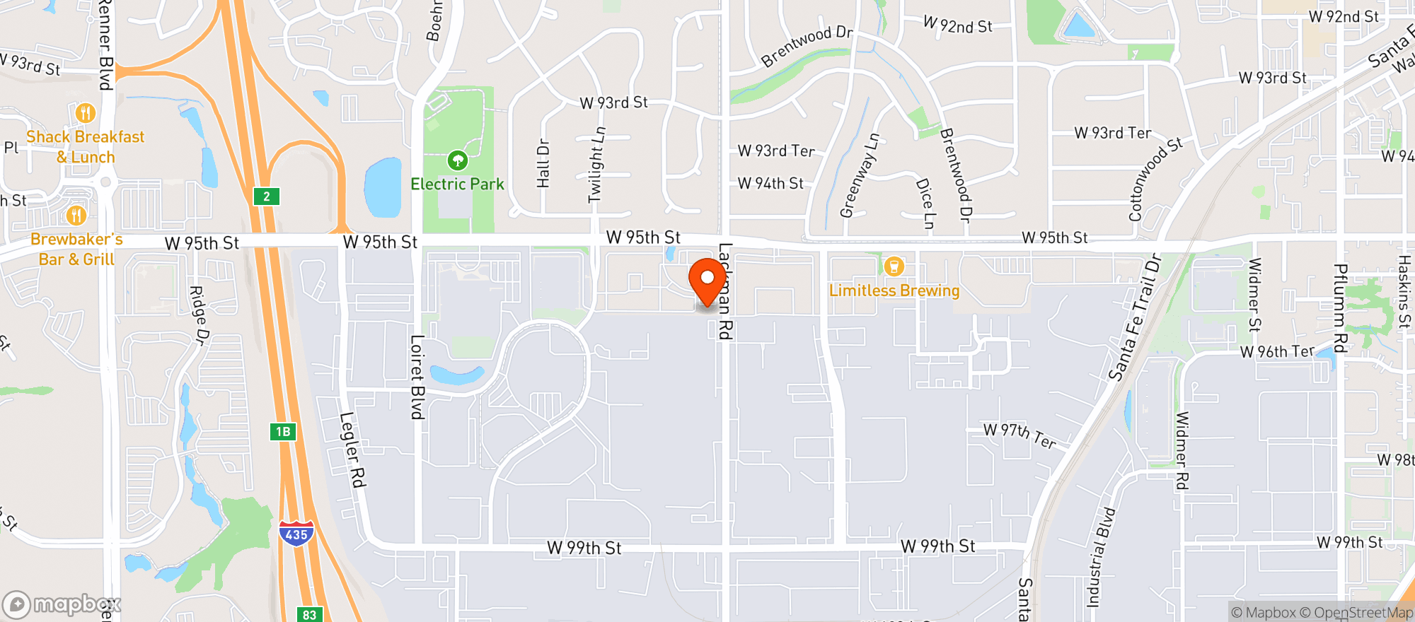 Map showing Lackman Liquor & Spirit