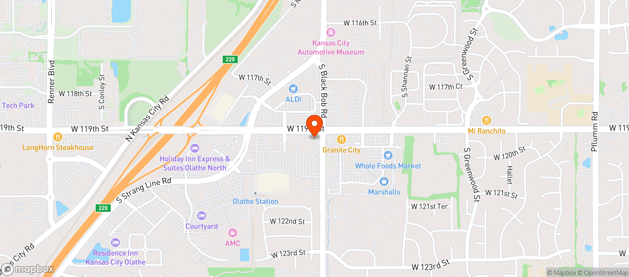 Map showing Minit Mart #600778