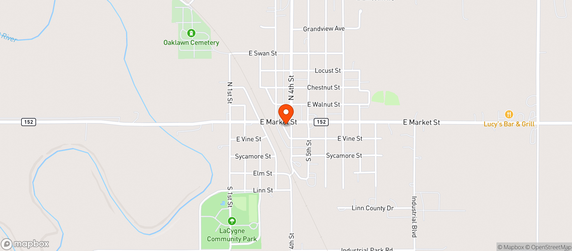 Map showing Frankie's Liquor