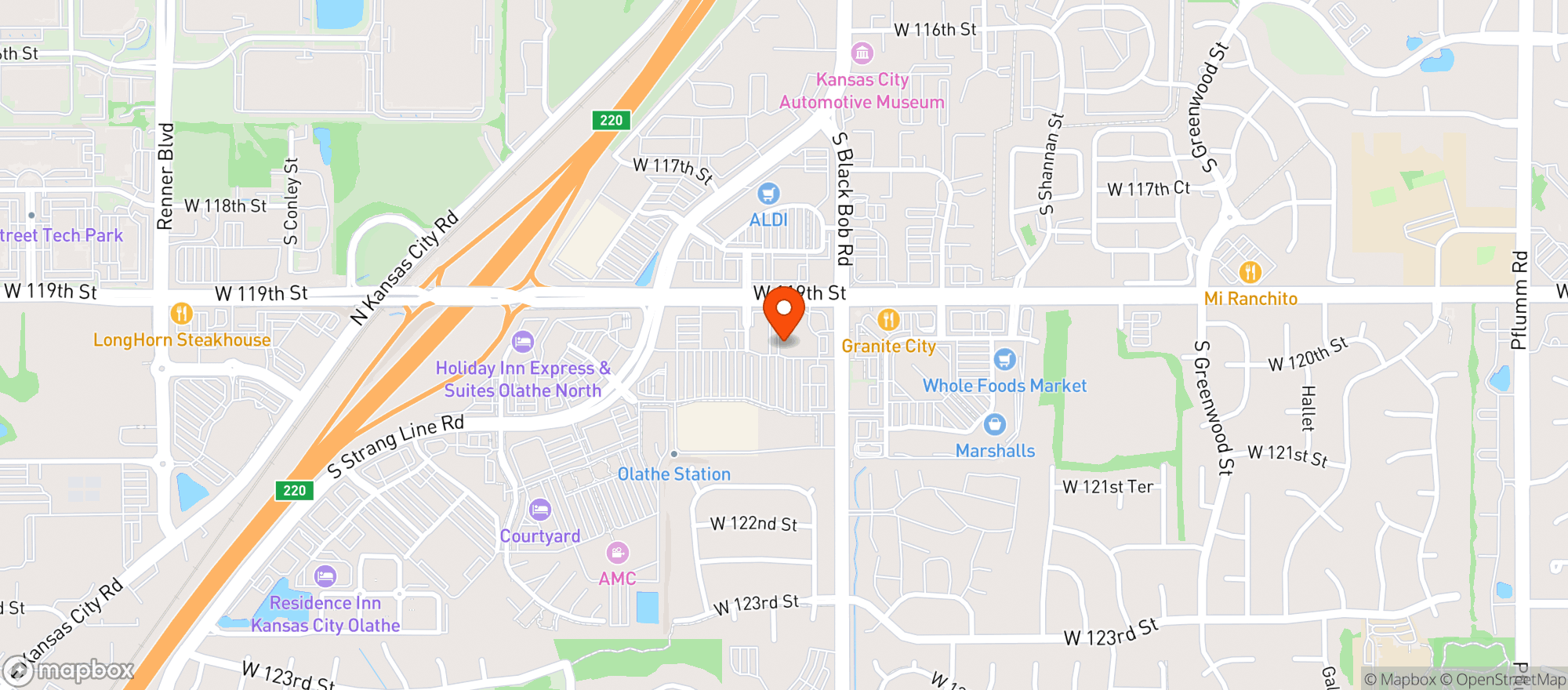 Map showing Gnc