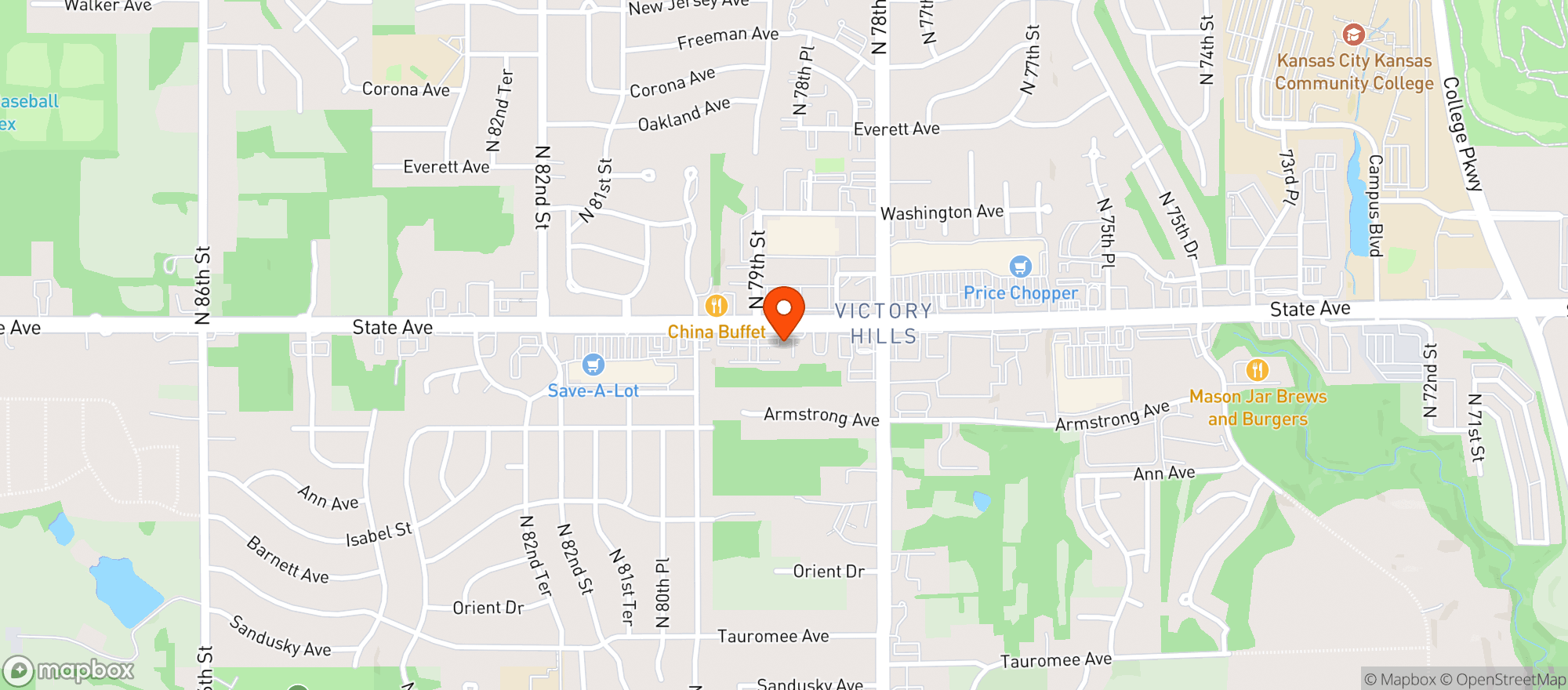 Map showing $ Little Joe S Liquor