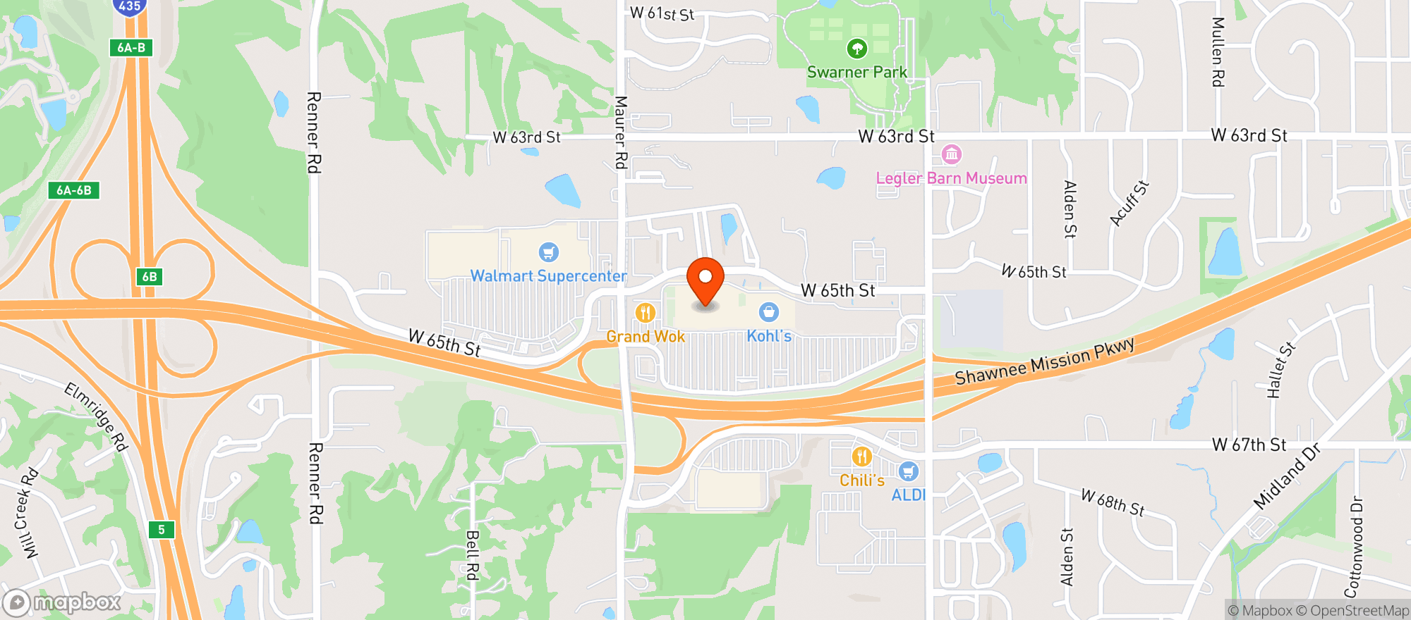 Map showing Target - Shawnee