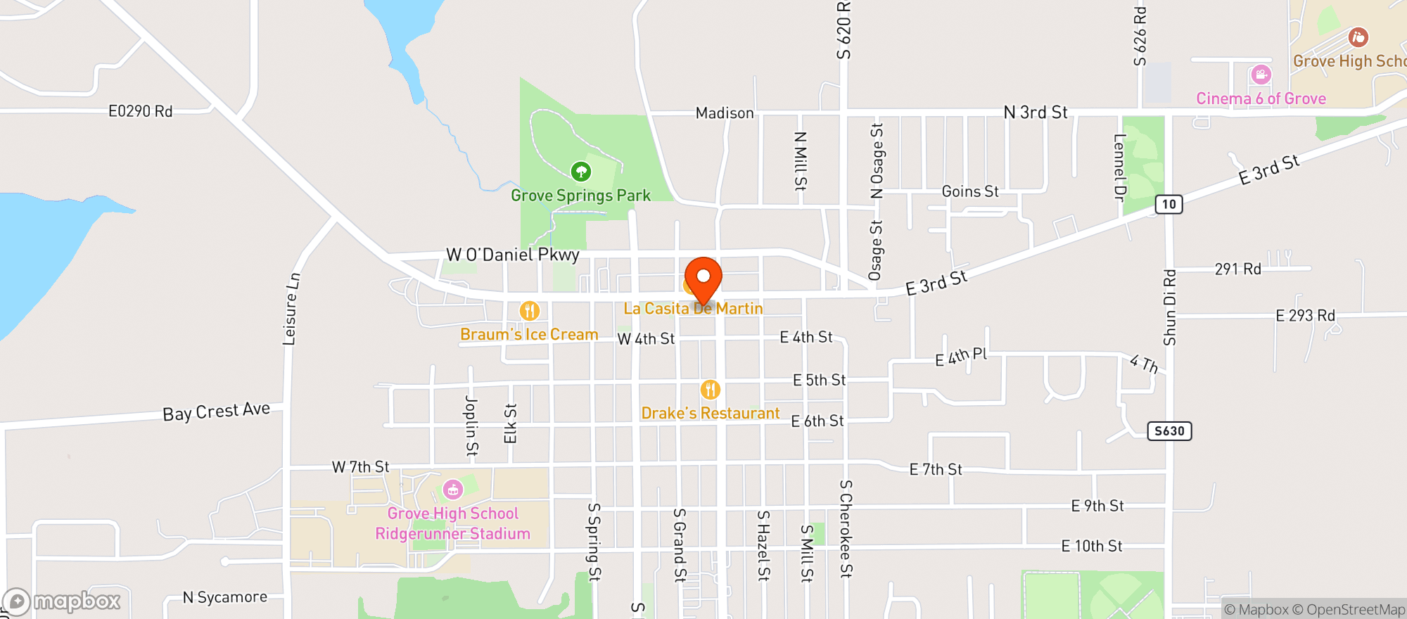Map showing Goodfella S Pizza