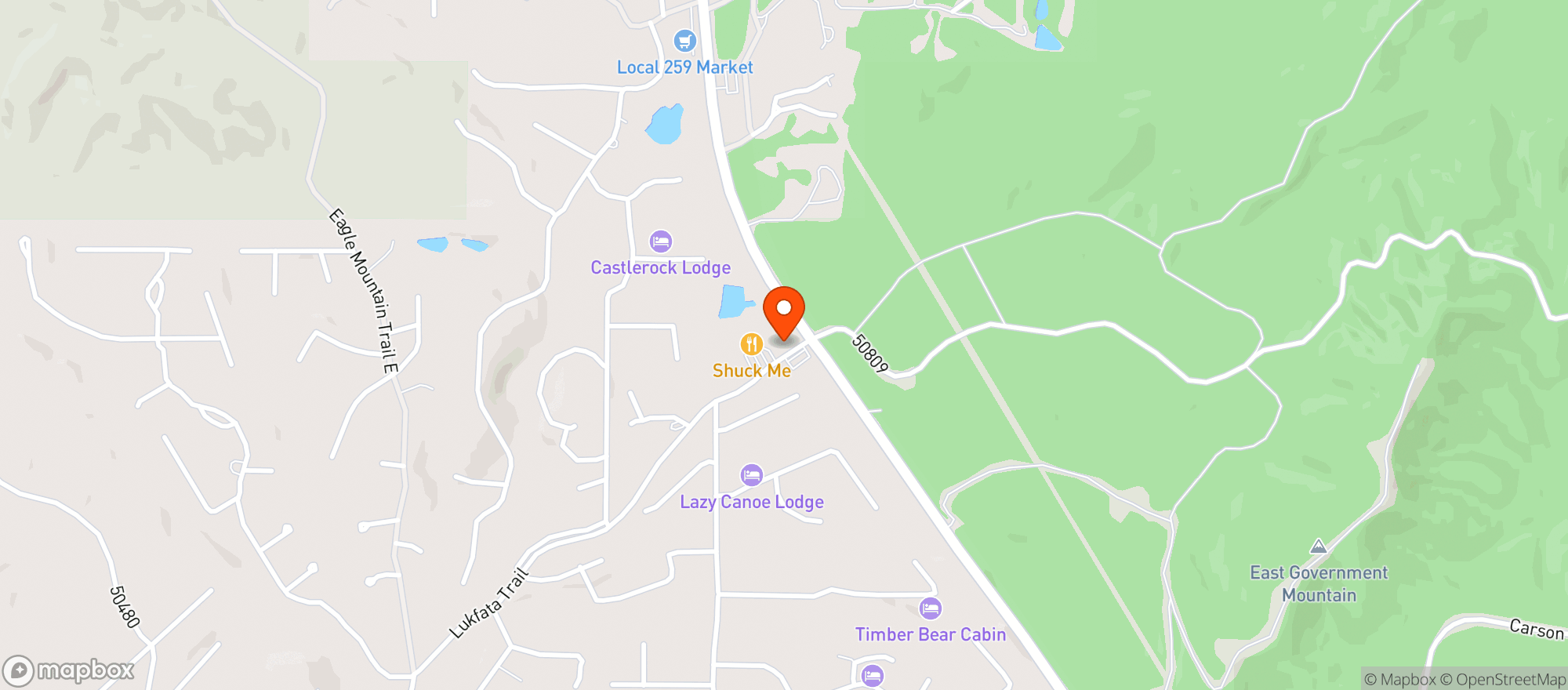Map showing Tasting Room - Broken Bow