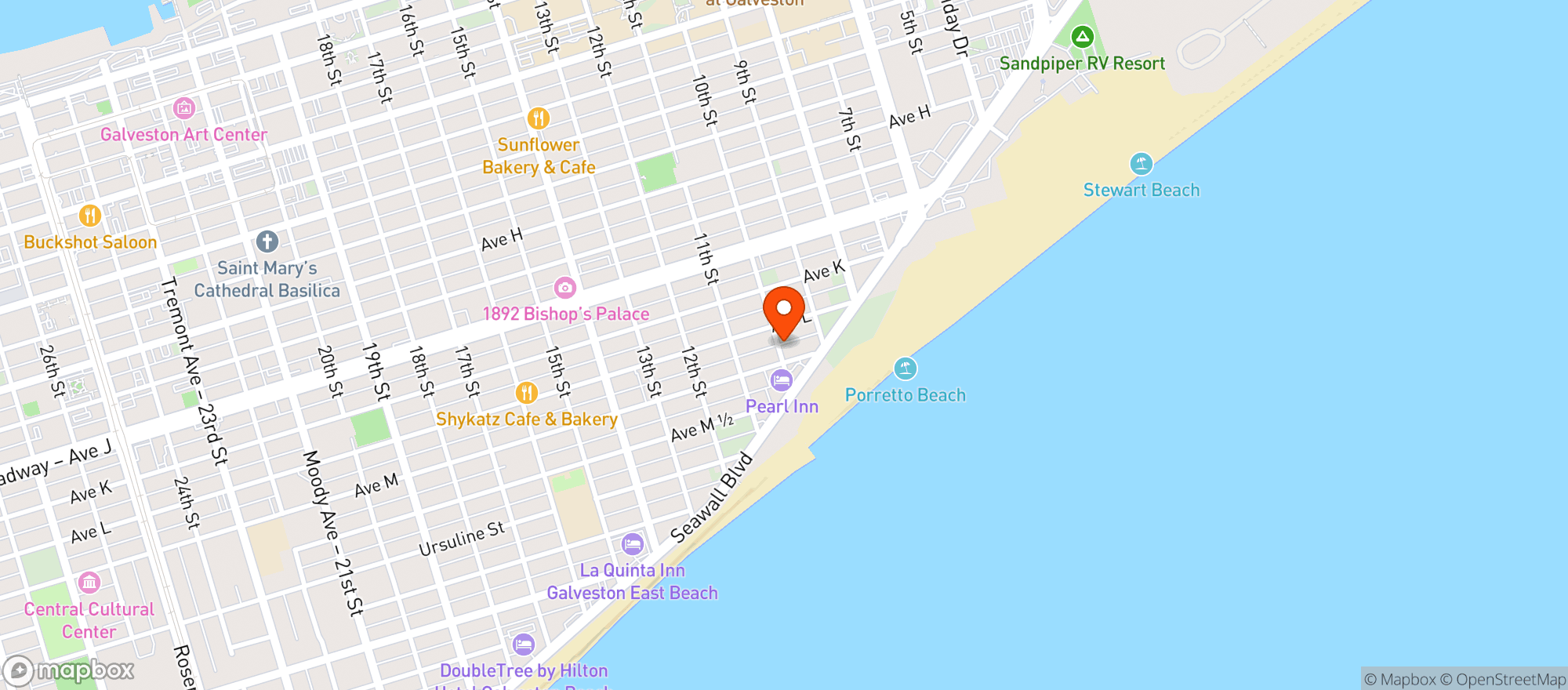 Map showing 10th Street Liquor
