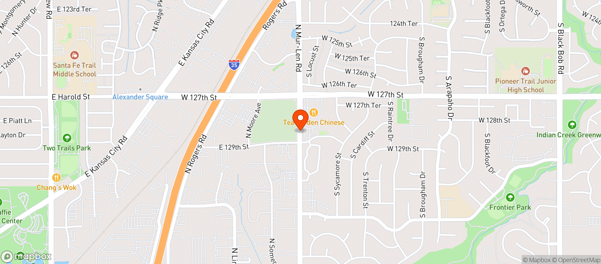 Map showing Party Time Liquor