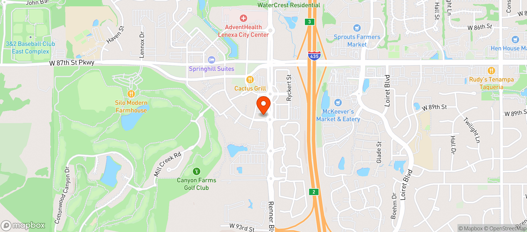 Map showing Saints Pub City Center