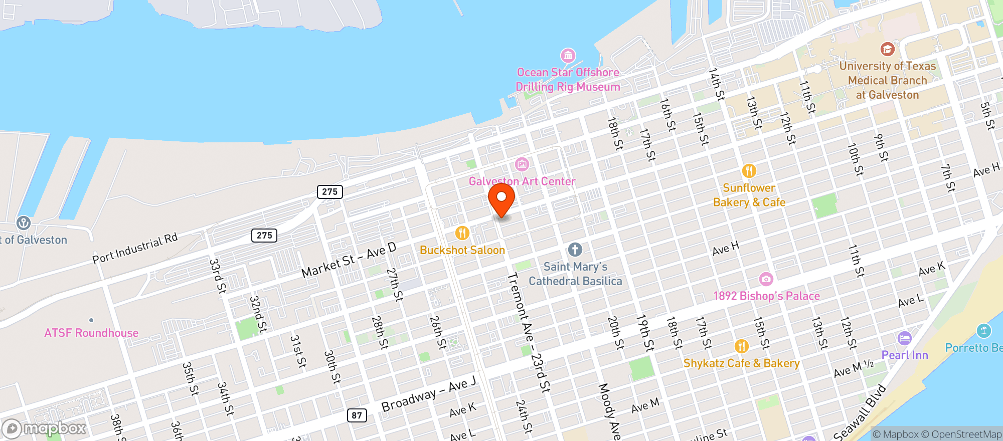 Map showing The Proletariat Gallery