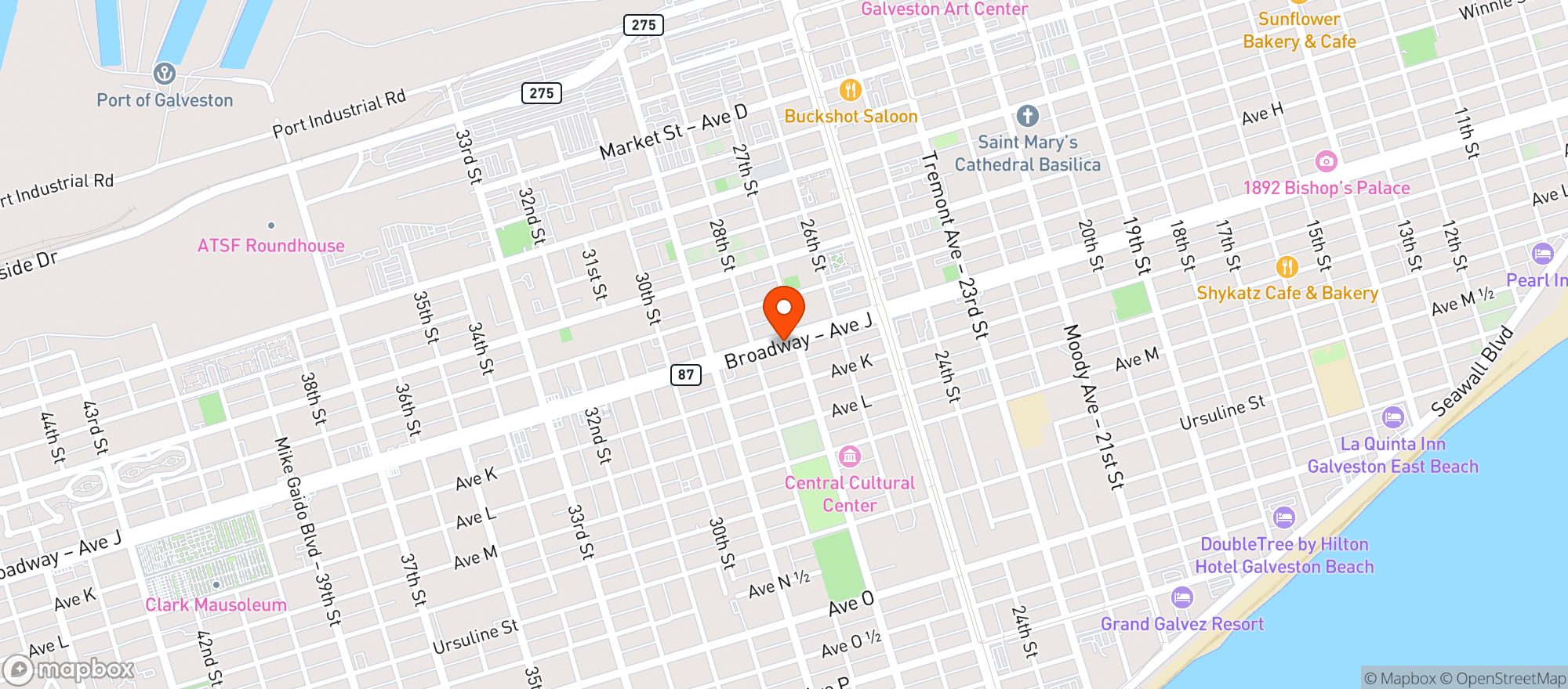 Map showing Seasons Food Mart