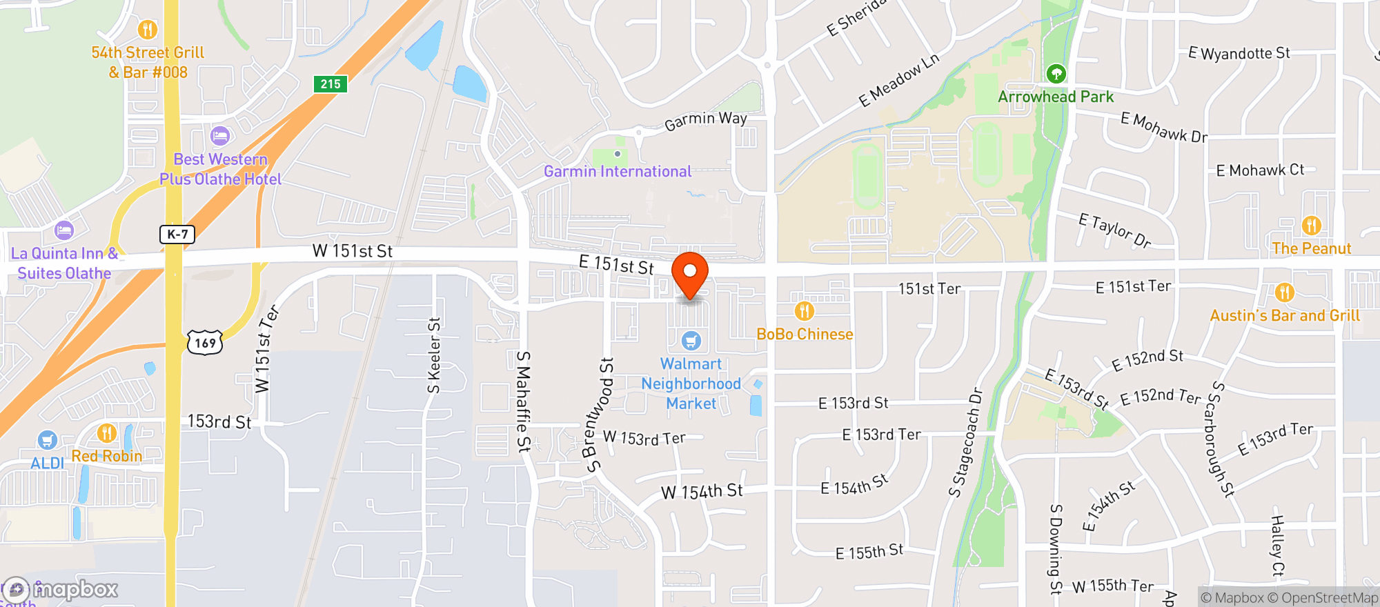 Map showing Walmart Neighborhood Mkt
