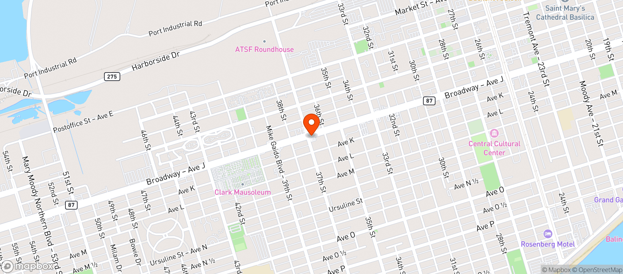 Map showing Shell