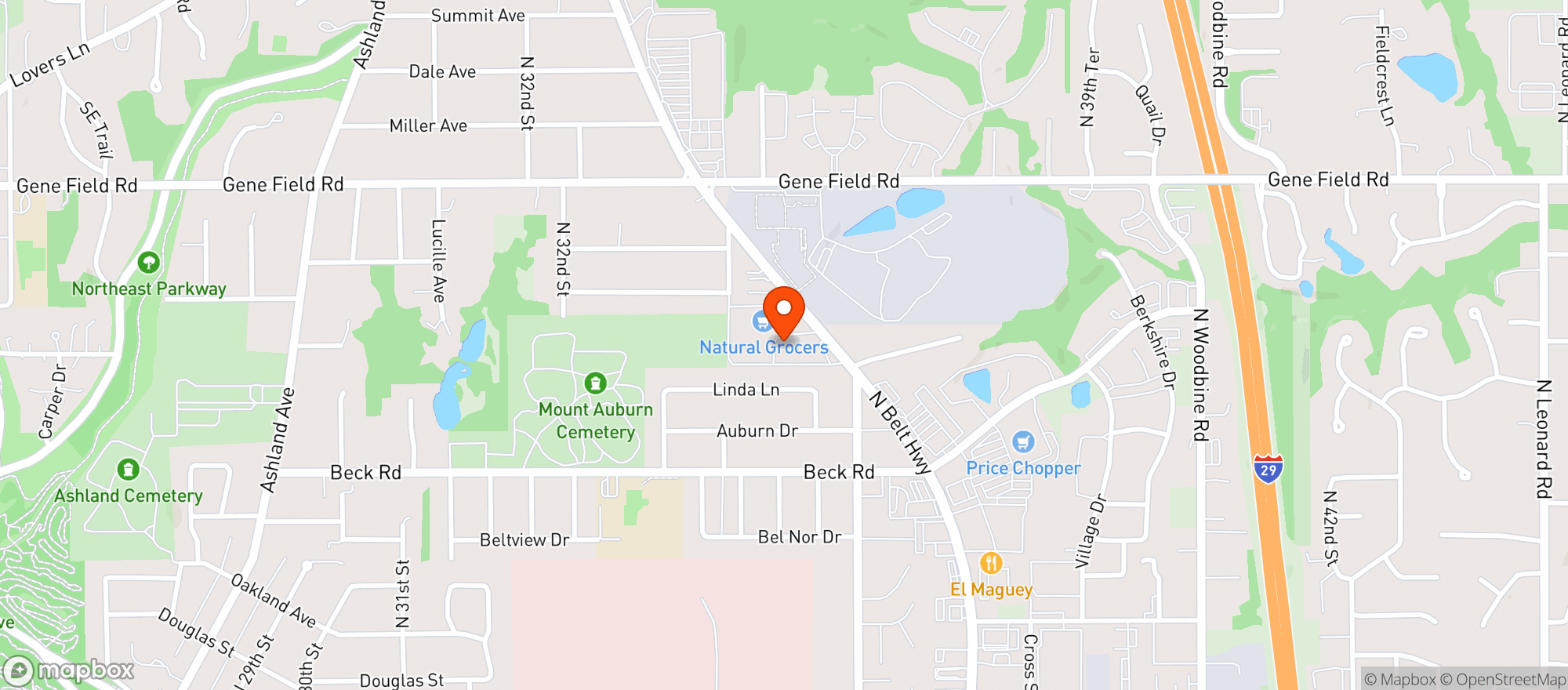 Map showing Natural Grocers by Vitamin Cottage - Natural Grocers by VC_Saint Joseph (SJ) - 00100008426