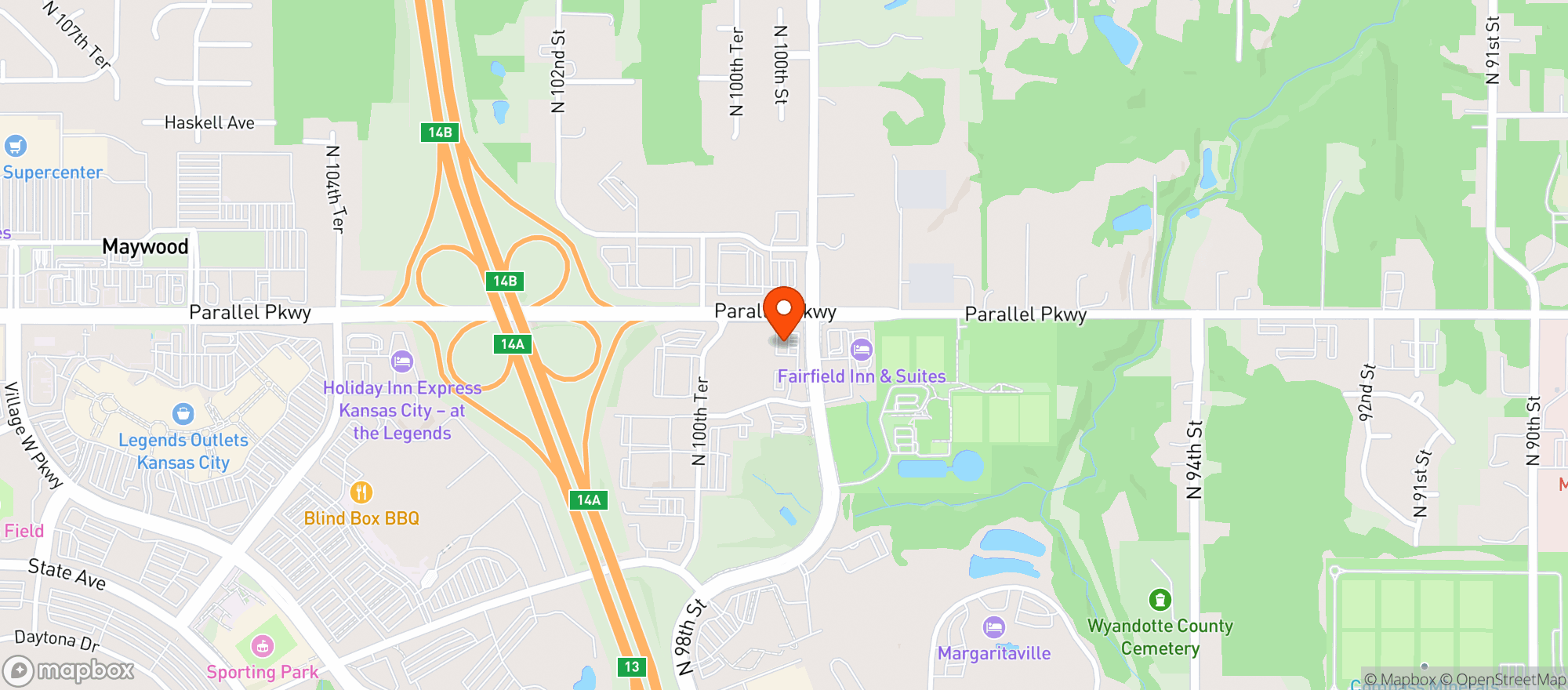 Map showing Legends Liquor