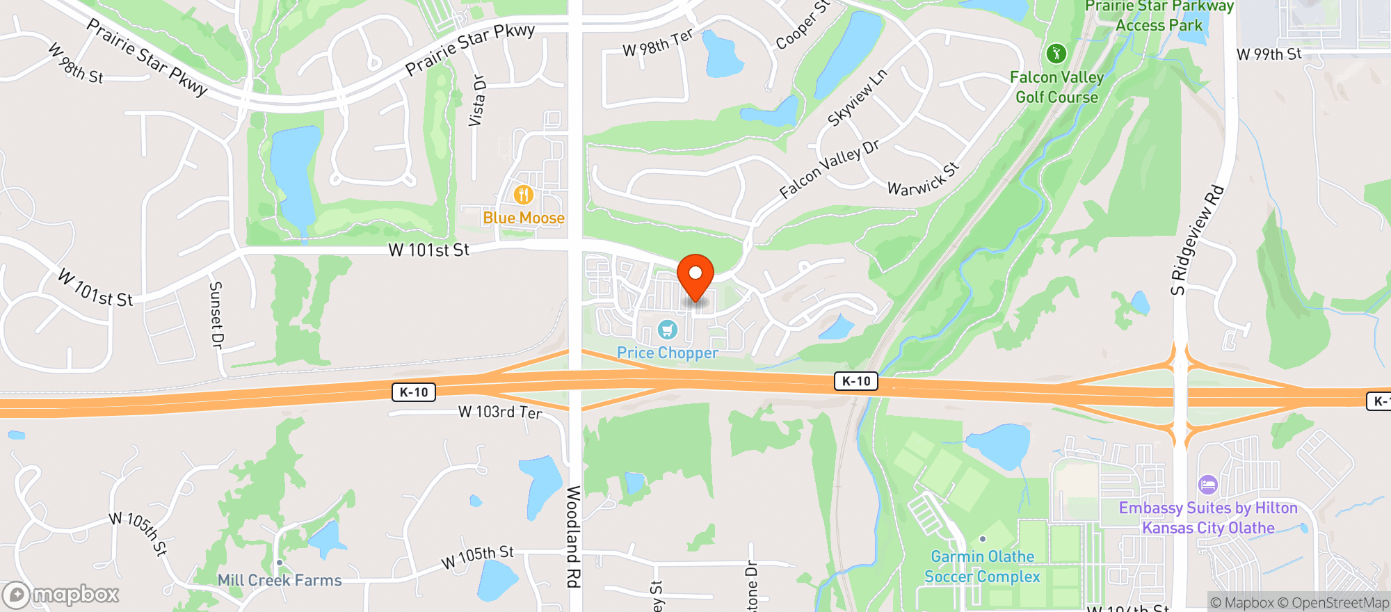Map showing Valley Wine & Spirits