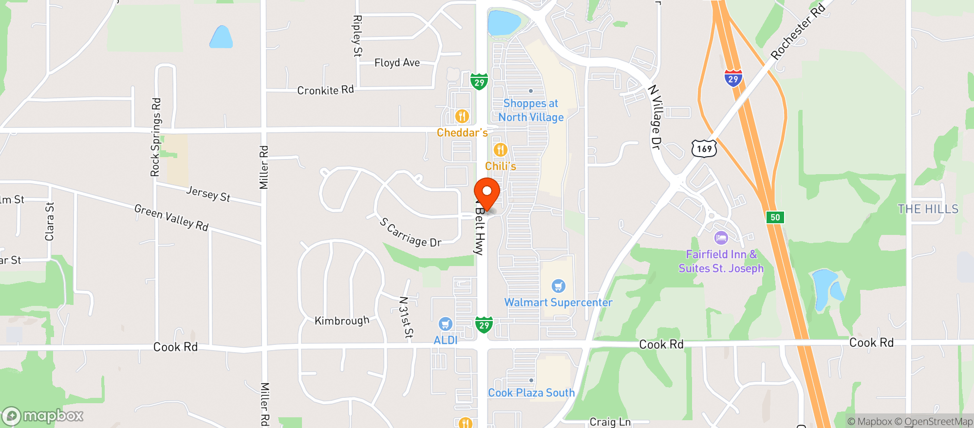 Map showing Gnc