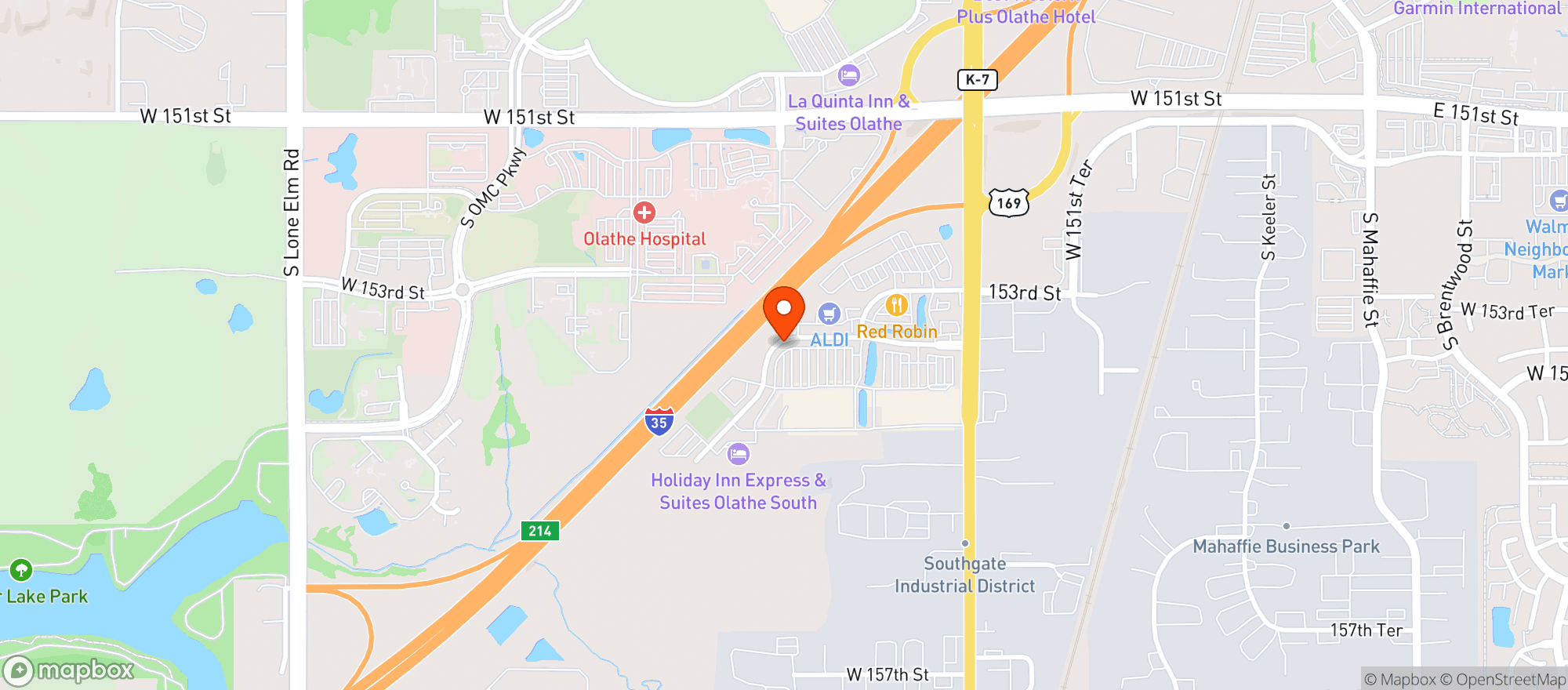 Map showing Target Store