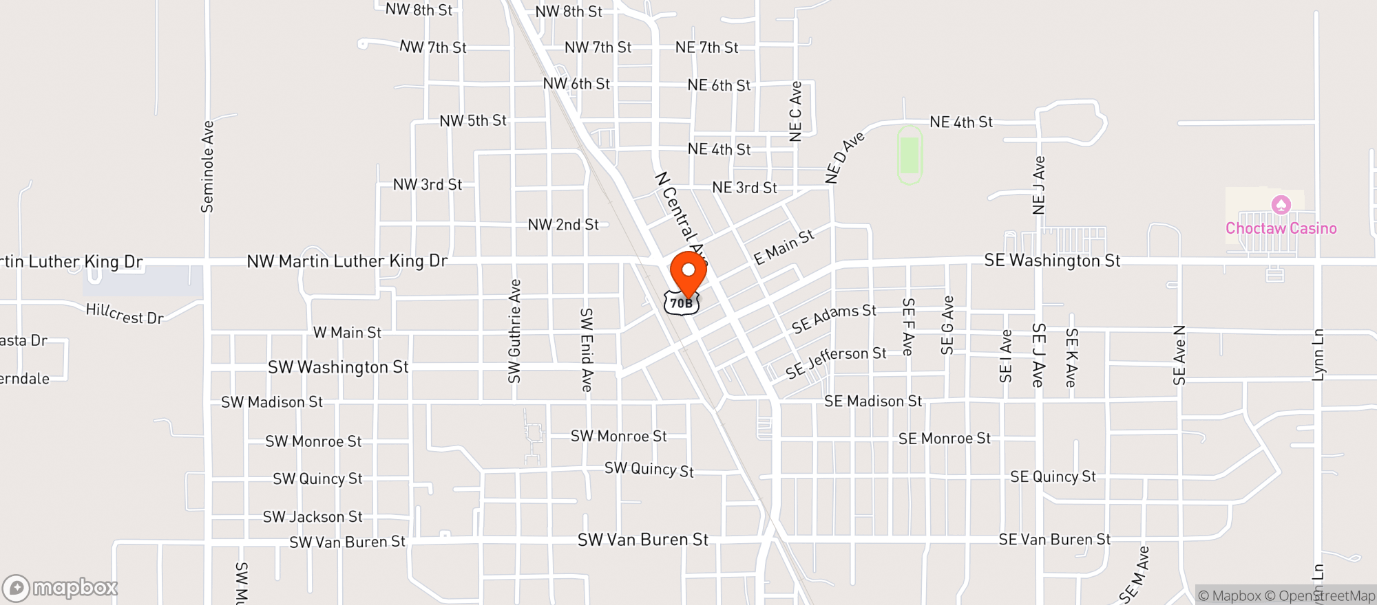 Map showing Pharm Aide Pharms Dispensary