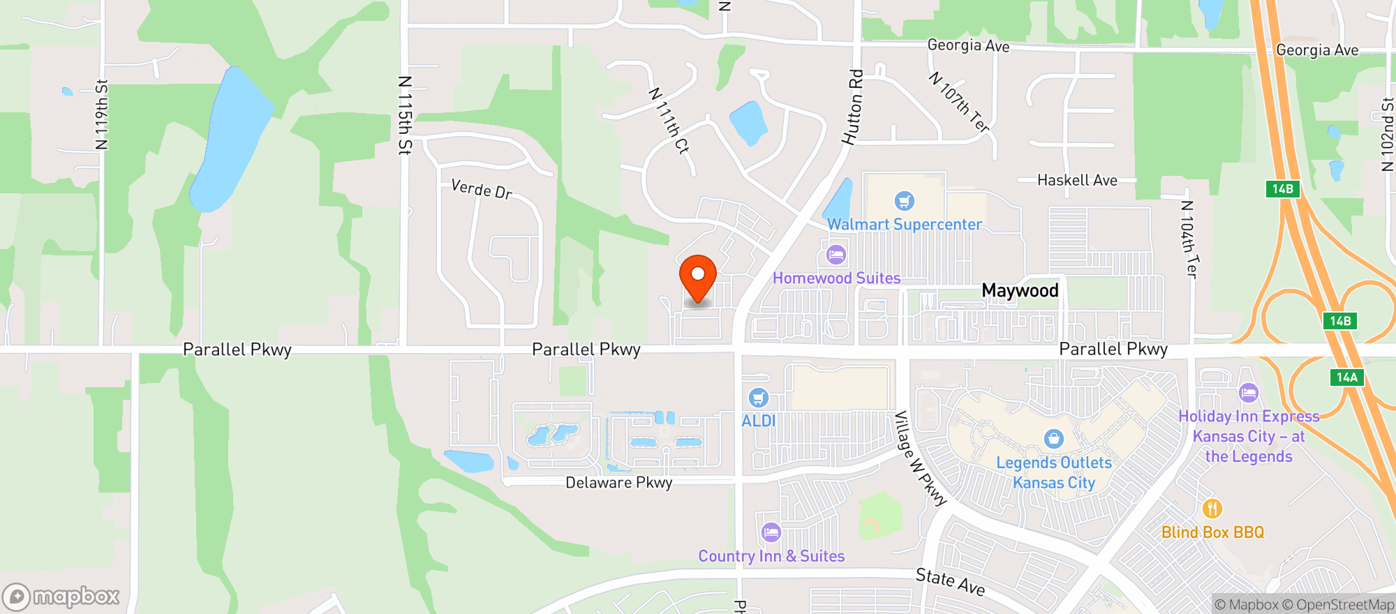 Map showing Village West Discount