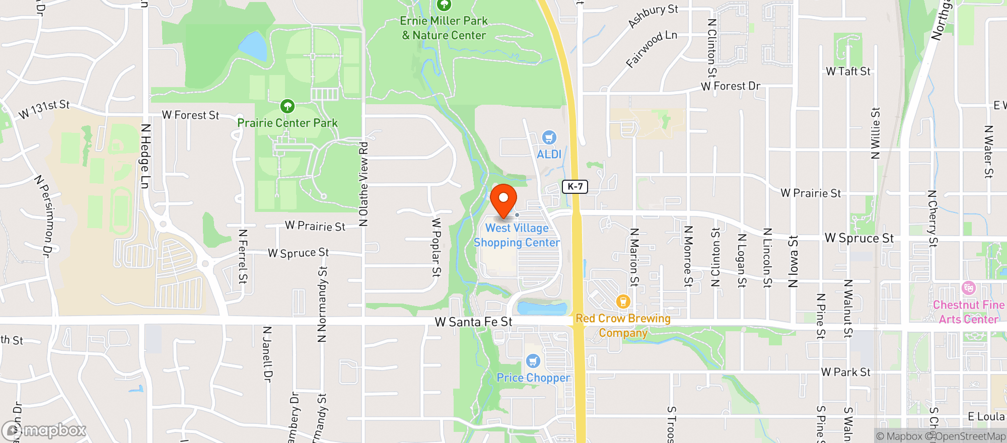 Map showing Walmart Supercenter
