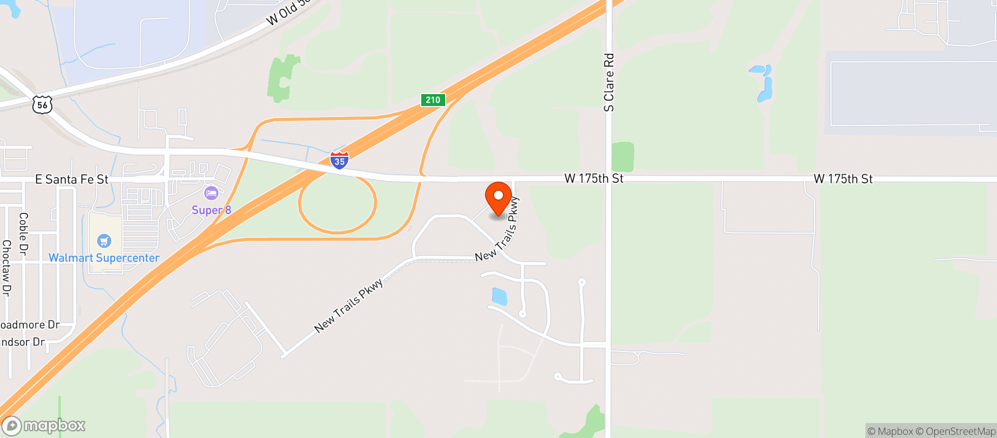 Map showing Oasis Liquor