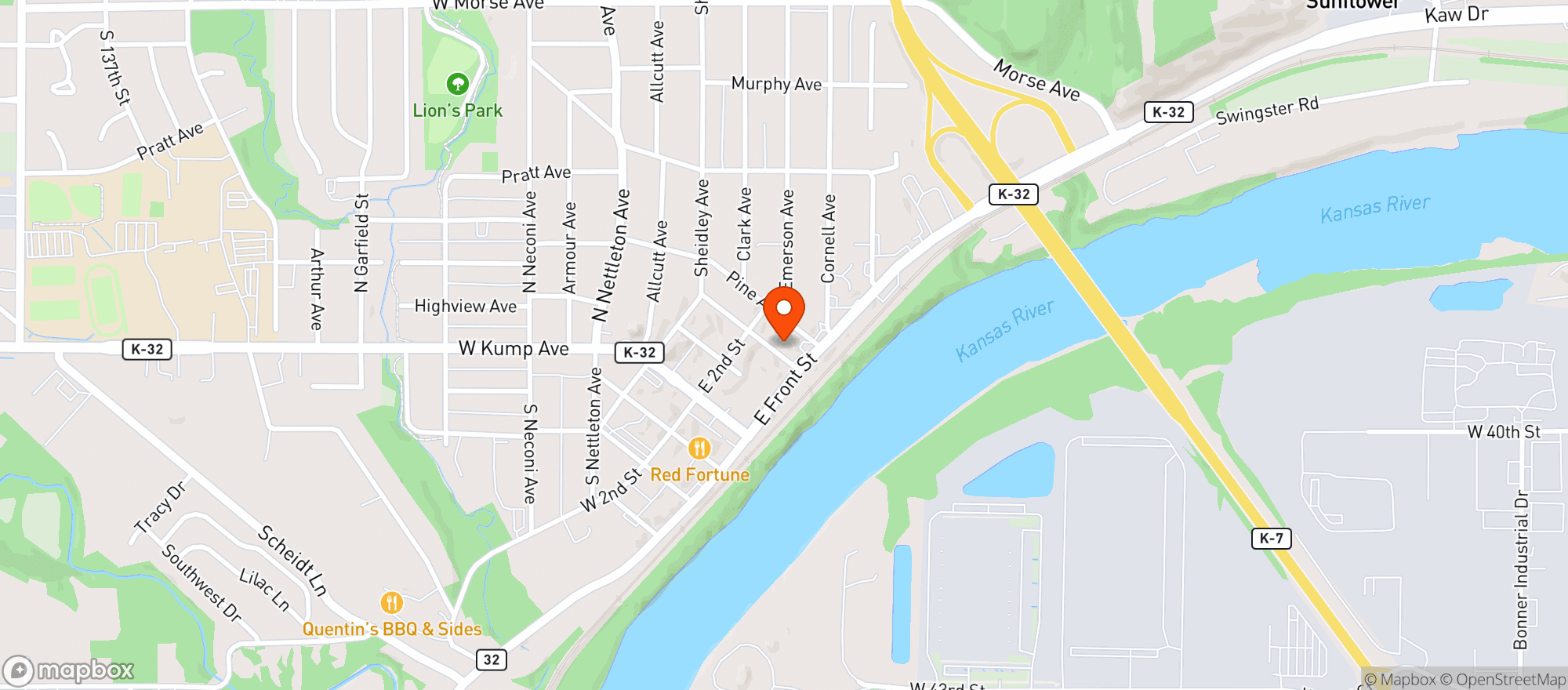 Map showing Wood Retail Liquor