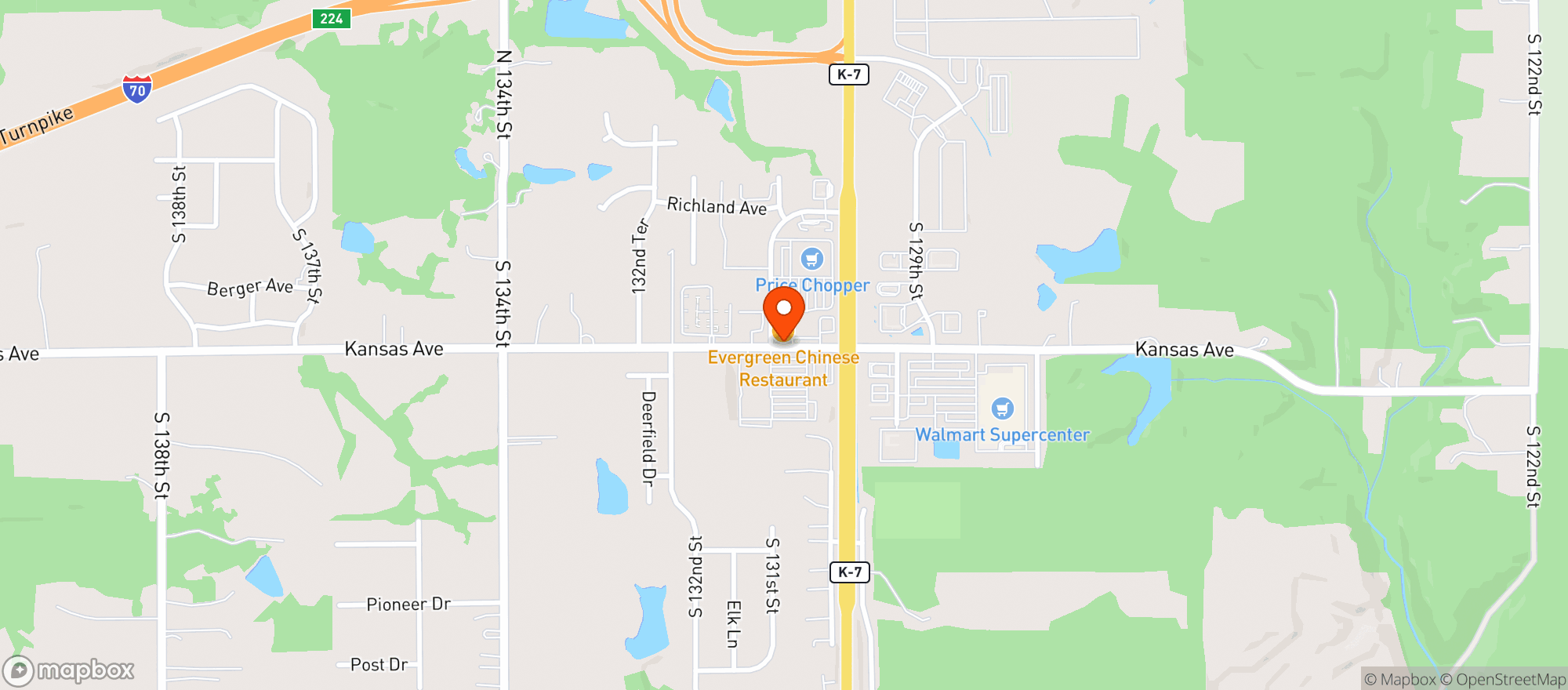 Map showing Kc Liquor
