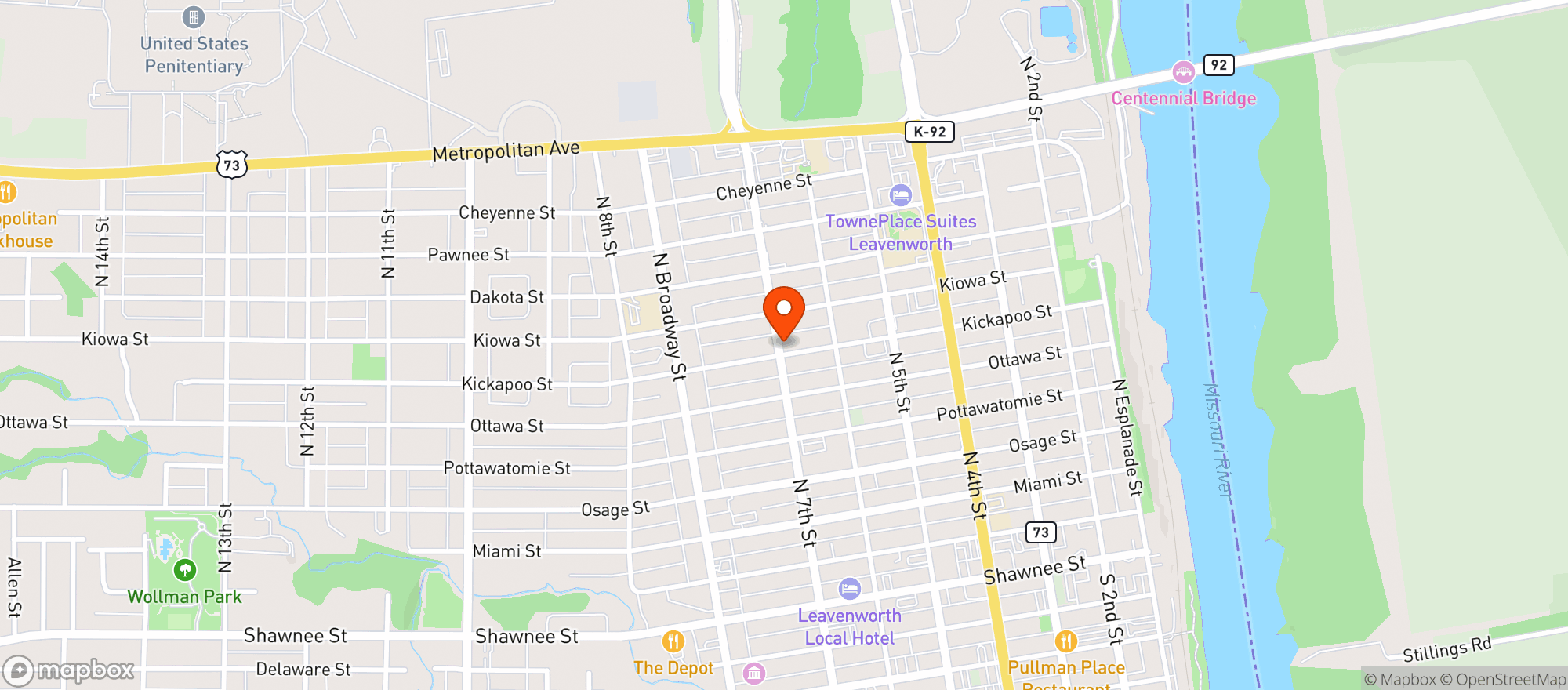 Map showing 11 Worth Liquors