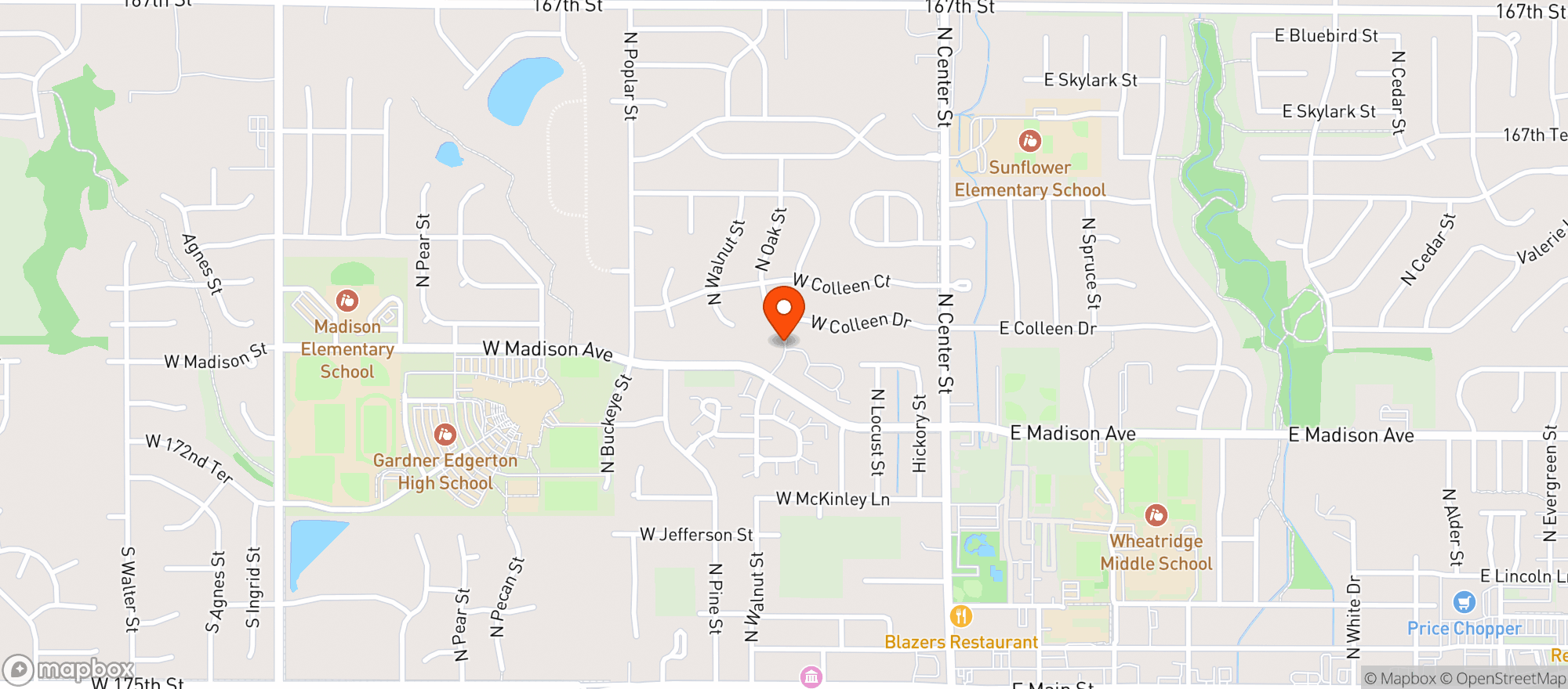 Map showing 87th Street Market