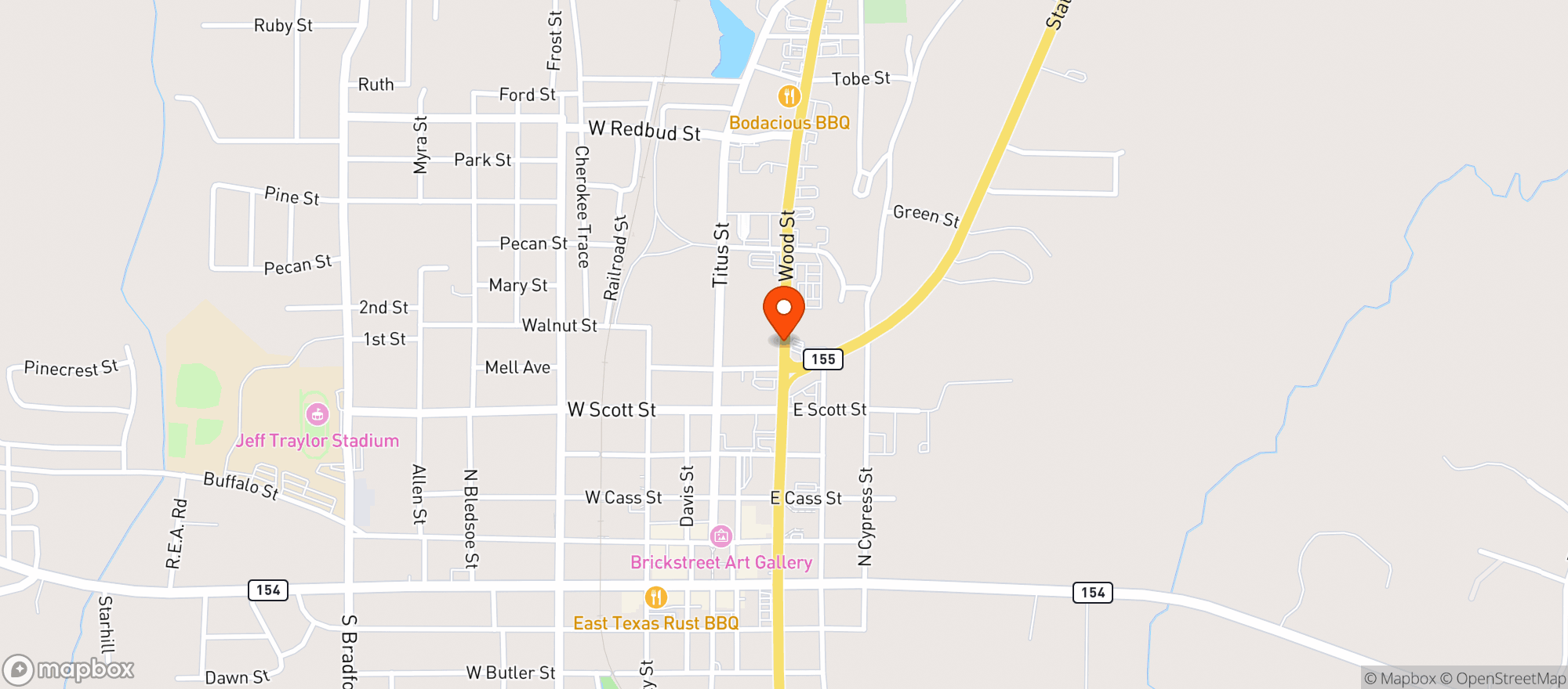 Map showing Star Mart