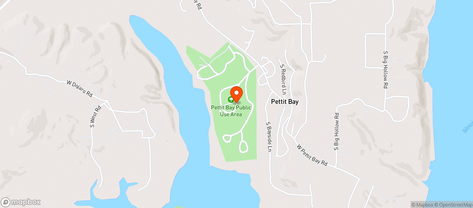 Map showing Dockside Pizza