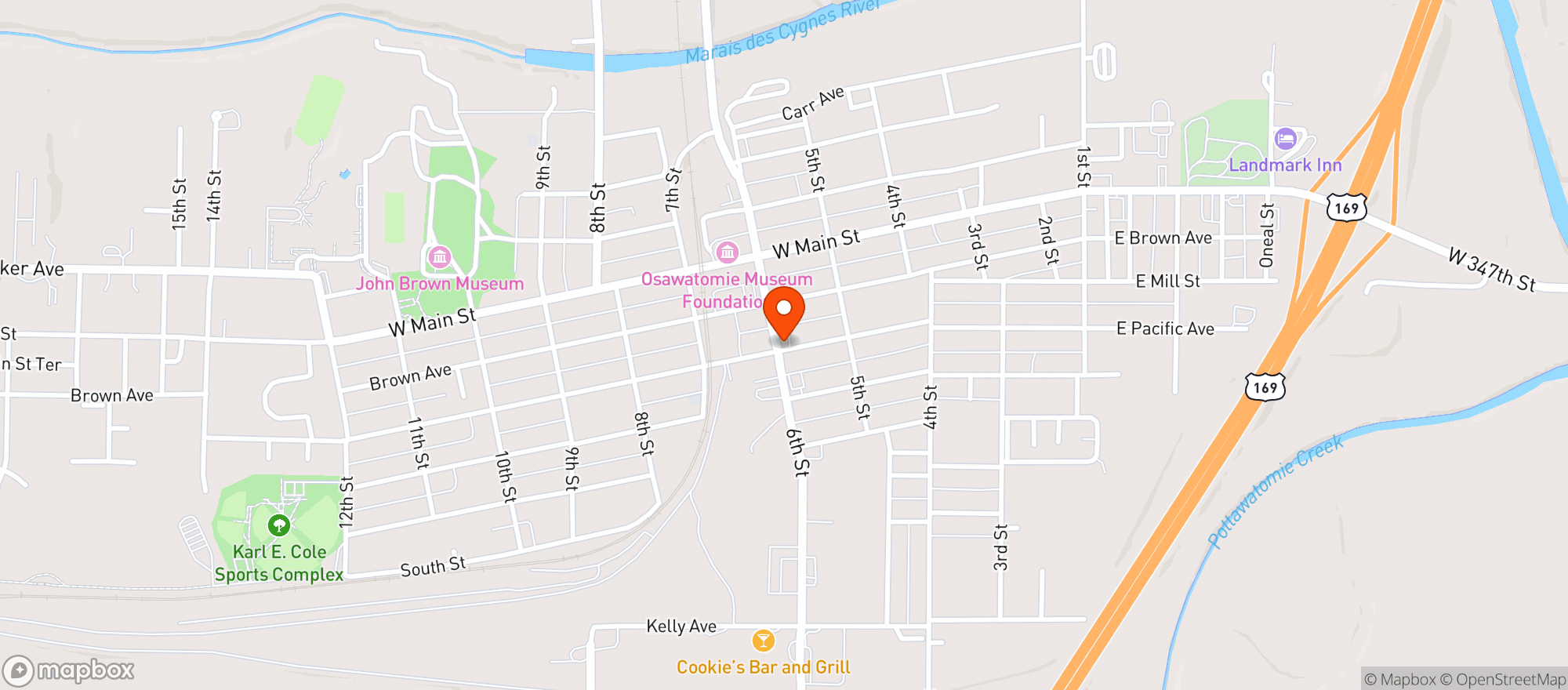 Map showing Osa Liquor