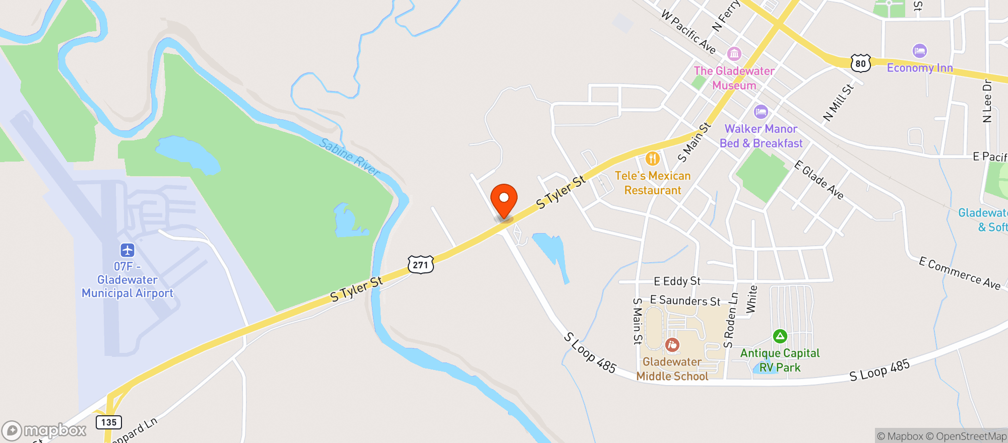 Map showing Nebula Vape & Liquor