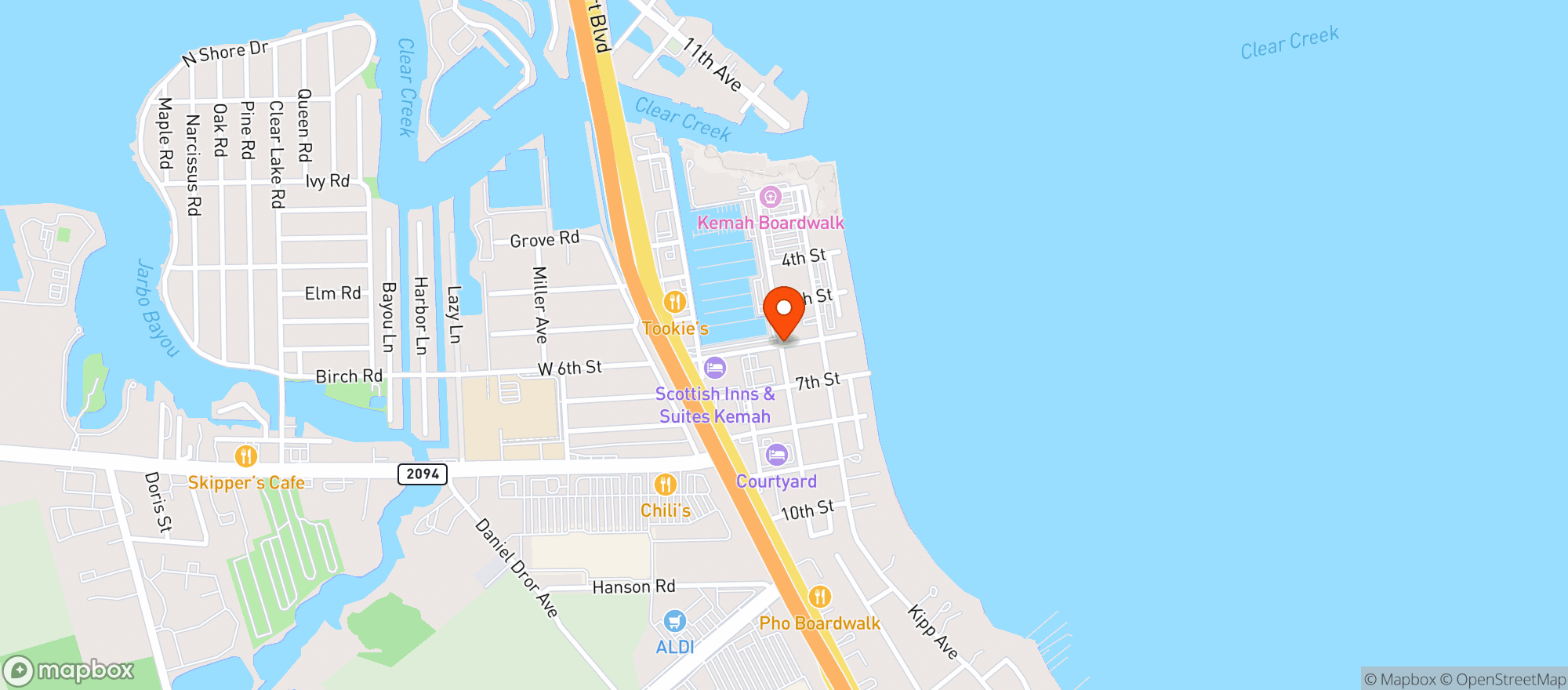 Map showing Palapa's
