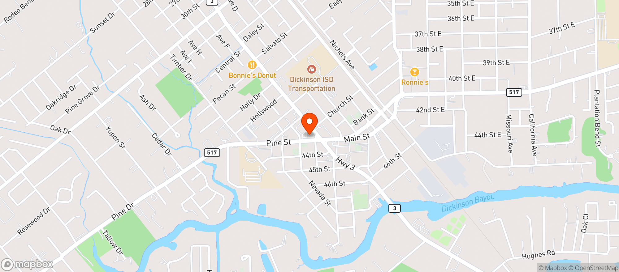 Map showing Shell