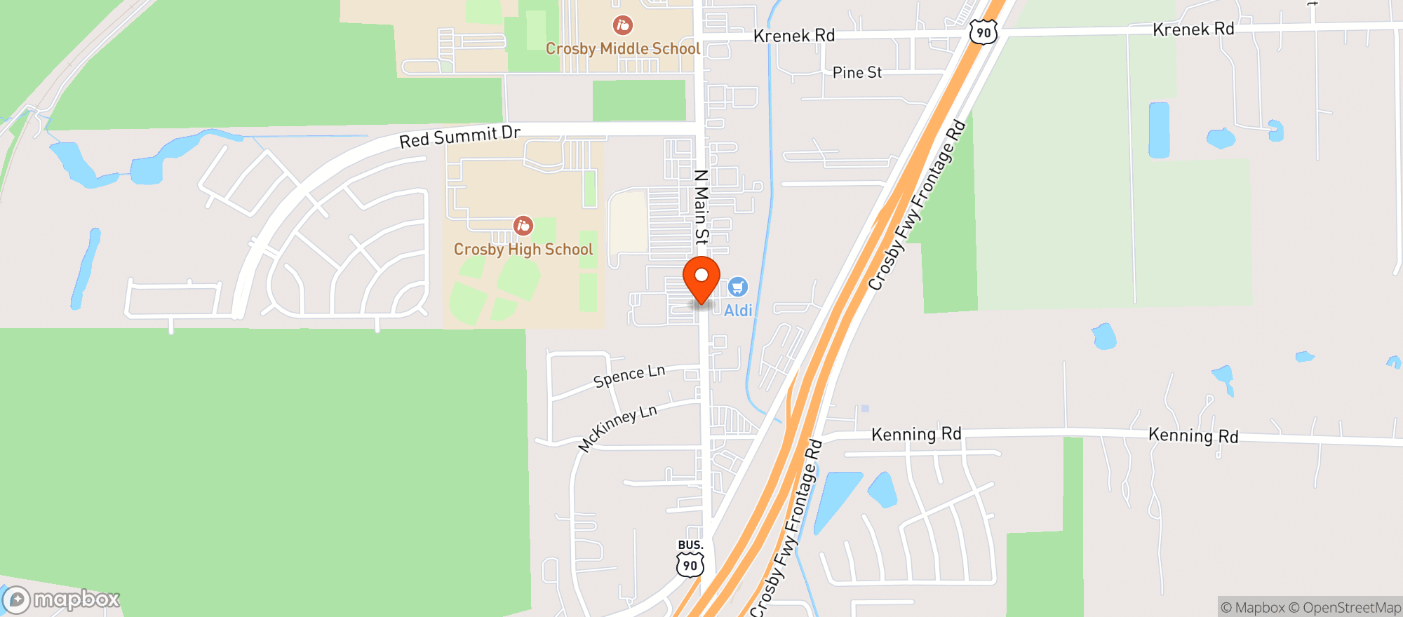 Map showing Outlaw Rays Grill