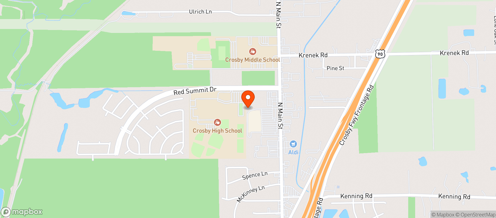 Map showing Walmart Supercenter
