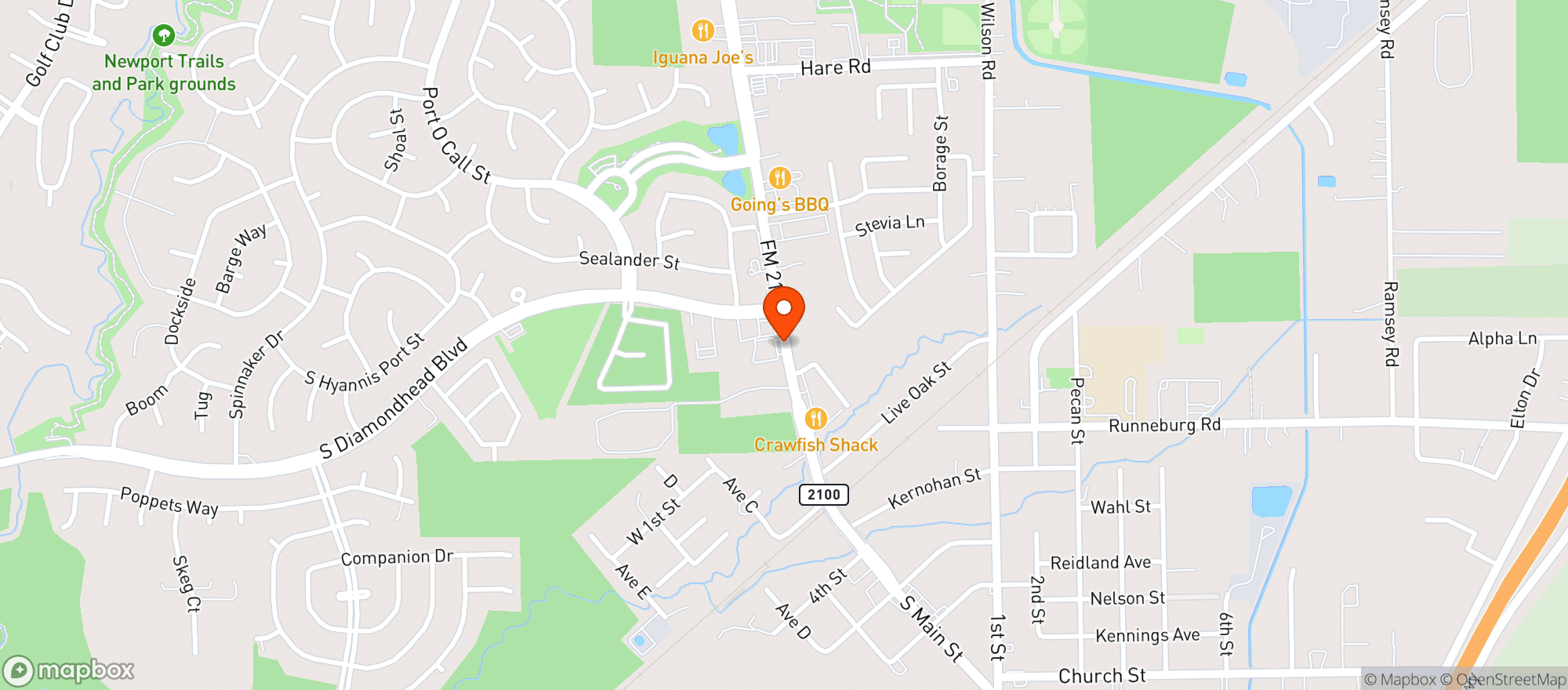 Map showing Handy Stop