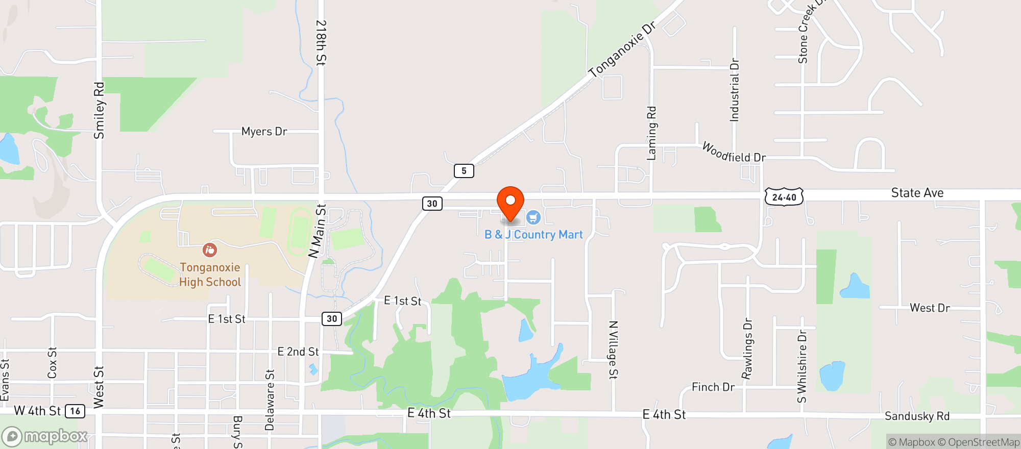 Map showing Brothers Wine & Spirits