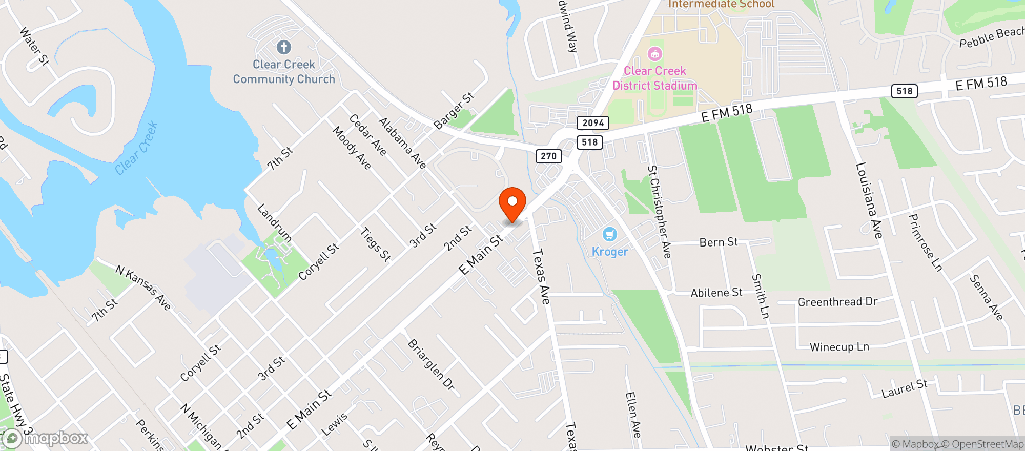Map showing Grocery Store