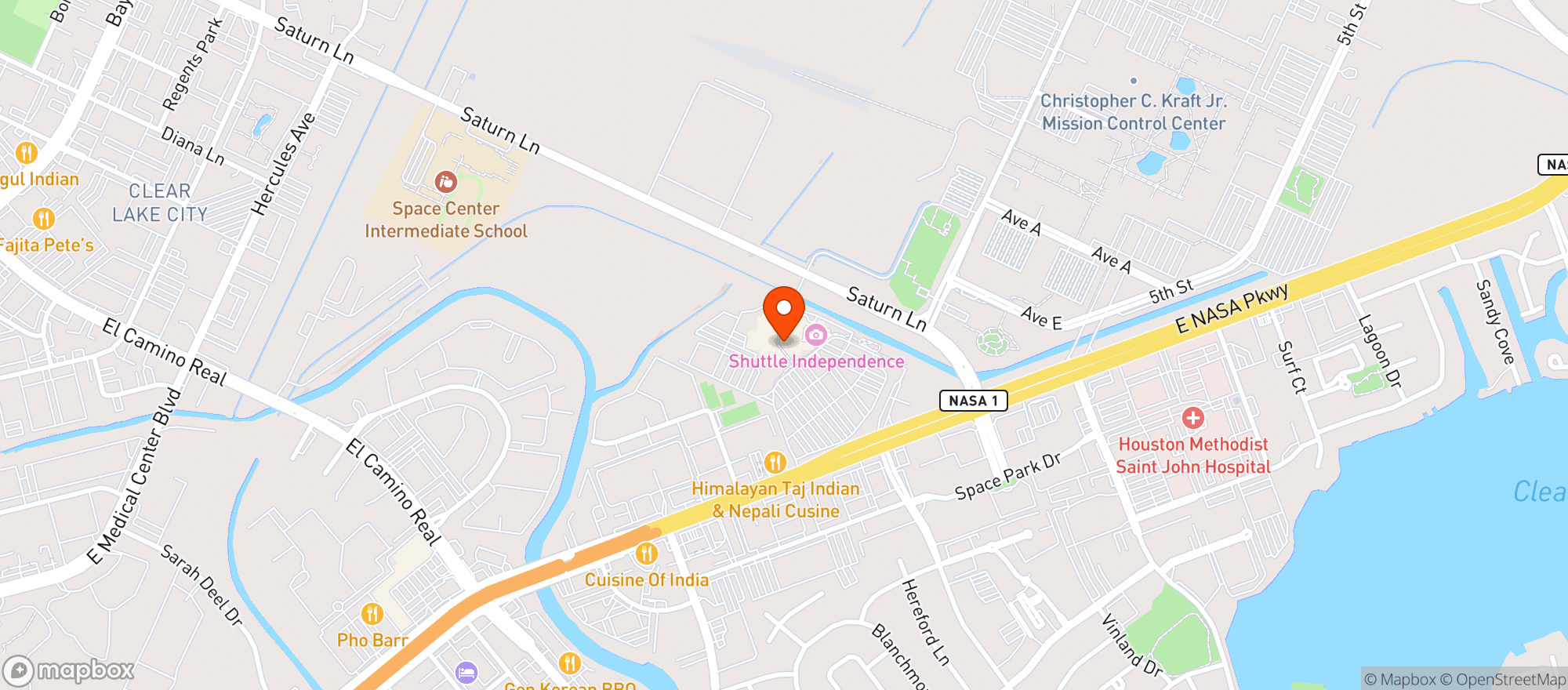 Map showing WOLFGANG PUCK CATERING