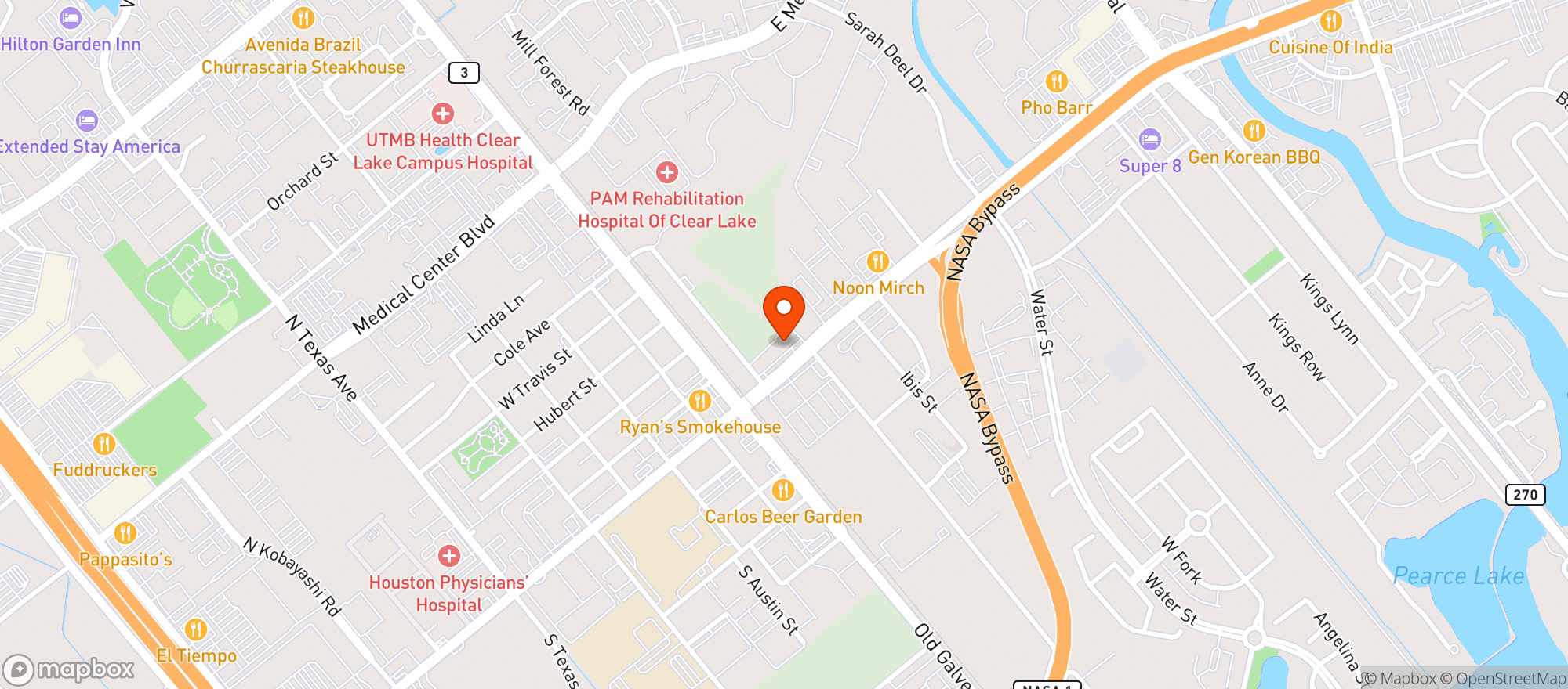 Map showing Nobi Public House