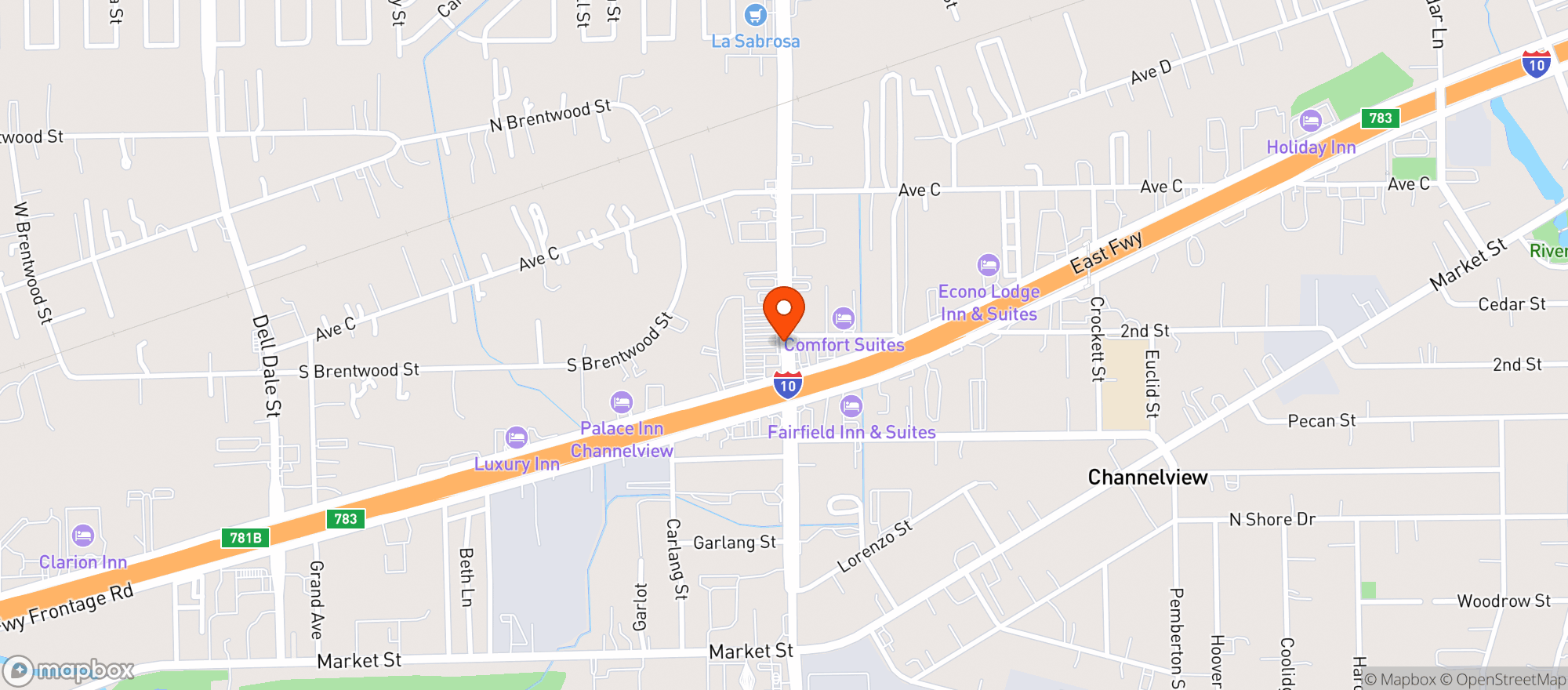 Map showing Food Town