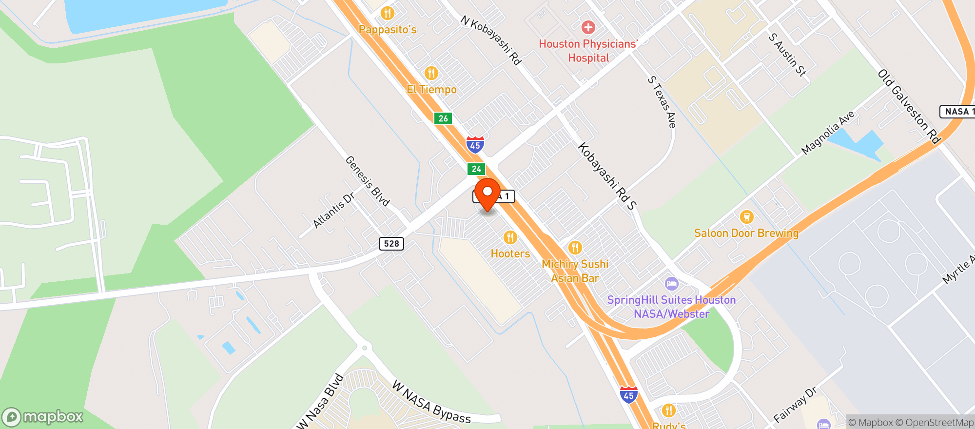 Map showing Elefante CBD