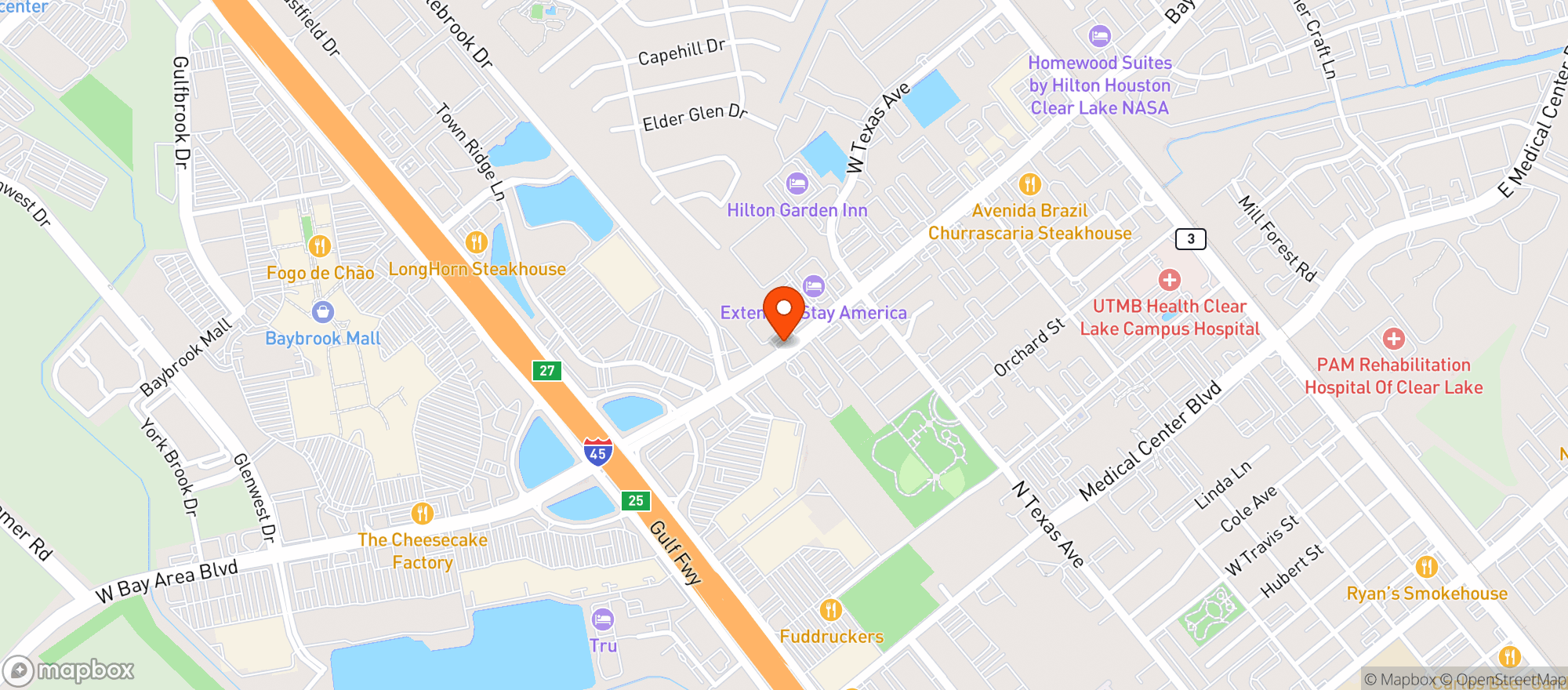 Map showing Hopdoddy Burger Bar