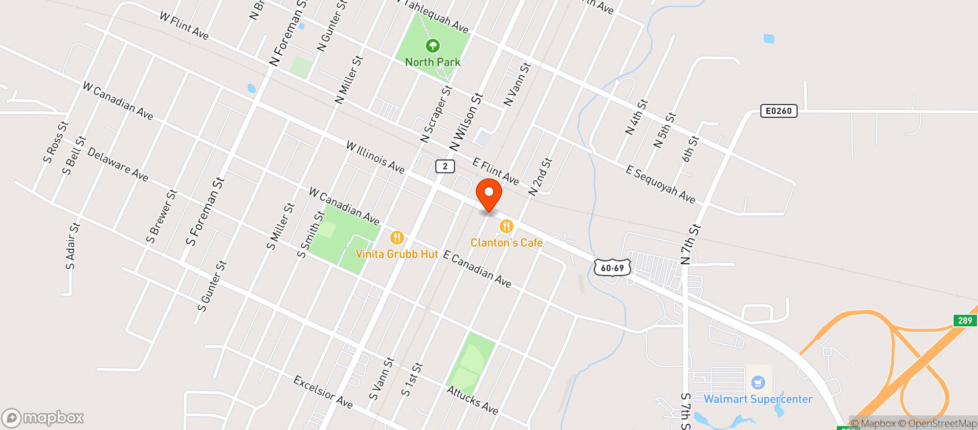 Map showing S-P Liquor